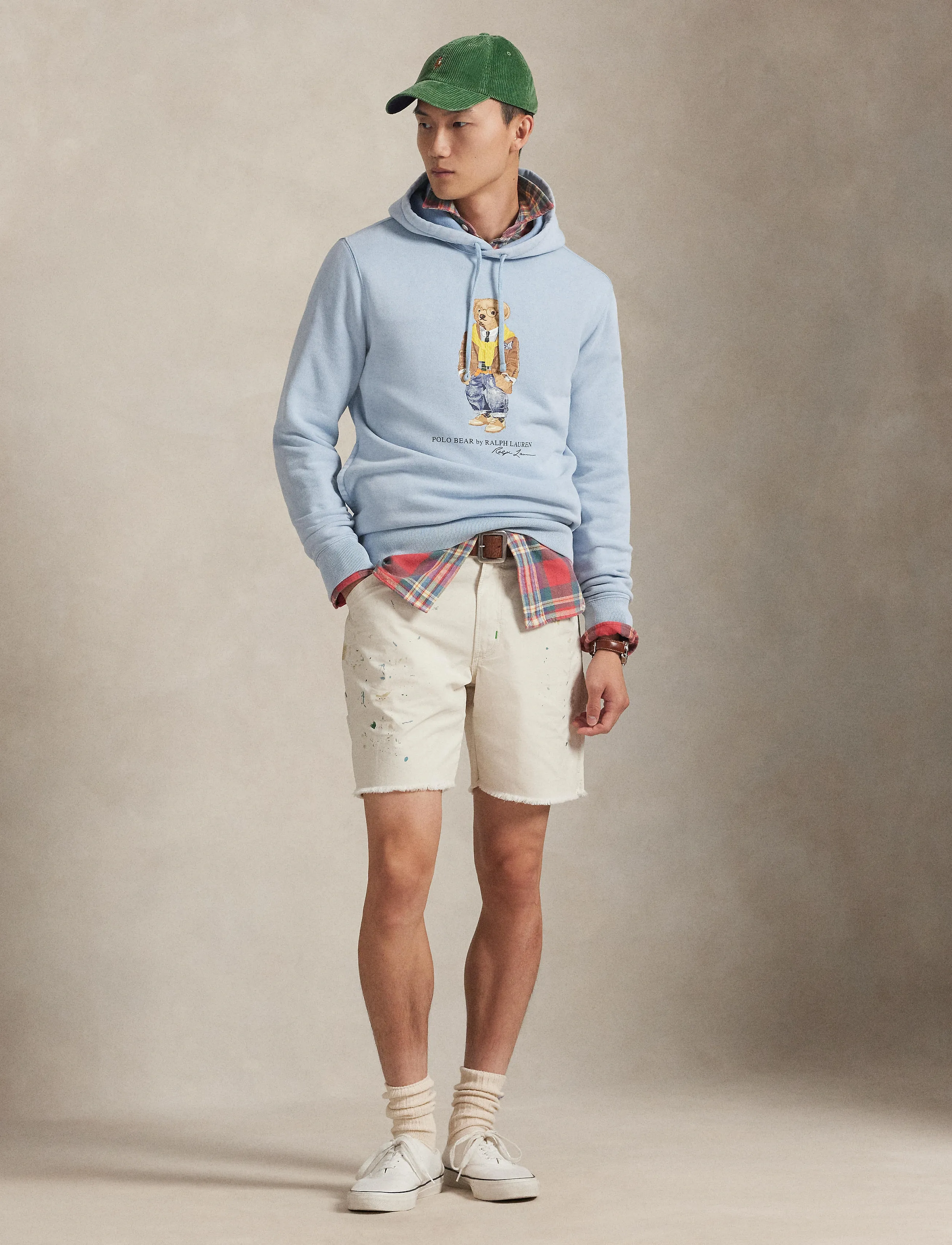 Polo Ralph Lauren - Polo Bear Garment-Dyed Fleece Hoodie - southport blue/he - 5