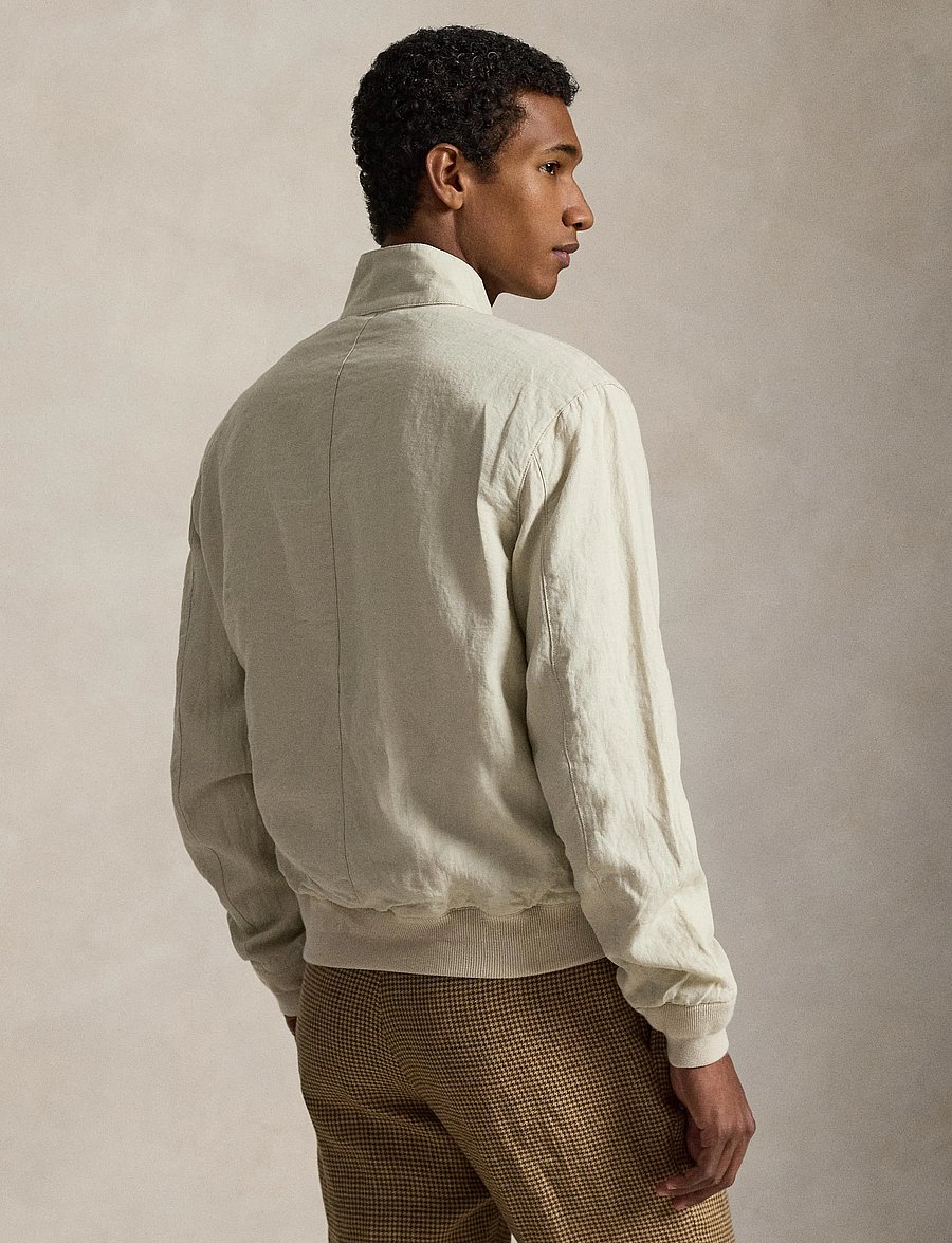 Polo Ralph Lauren - The Bedford Linen Herringbone Jacket - leichte jacken - basic sand - 3