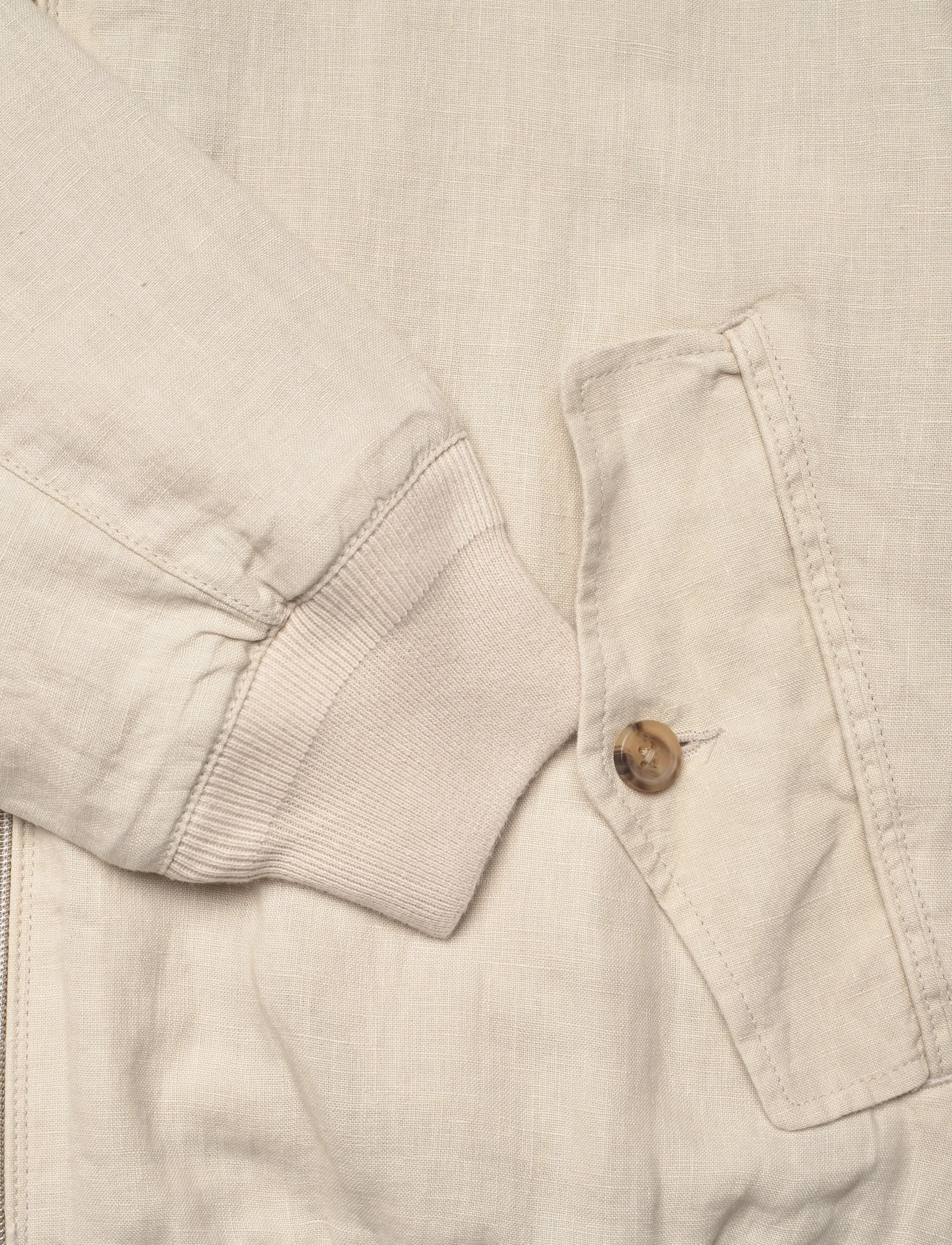 Polo Ralph Lauren - The Bedford Linen Herringbone Jacket - bomber jackets - basic sand - 3