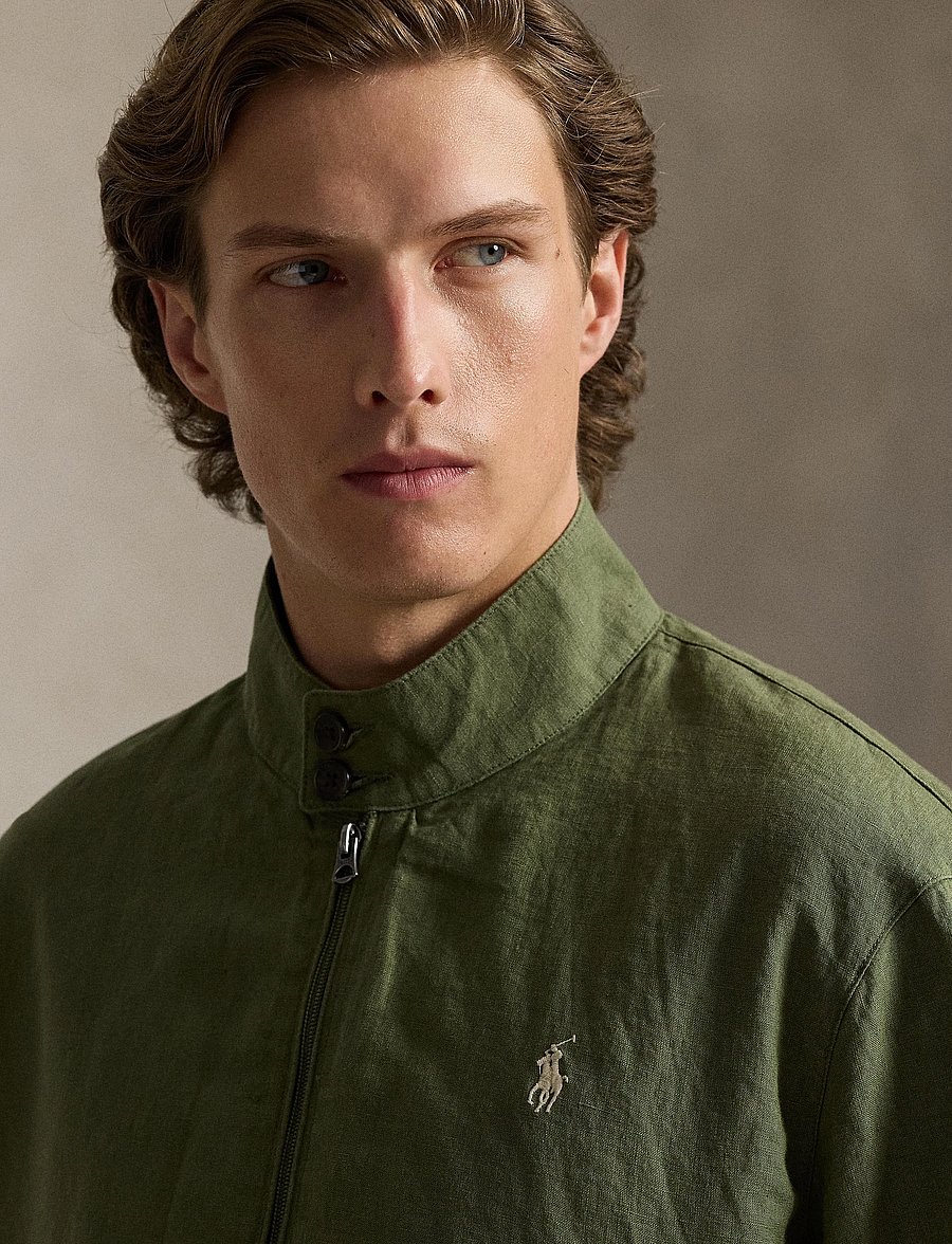 Polo Ralph Lauren - The Bedford Linen Herringbone Jacket - leichte jacken - garden trail - 4