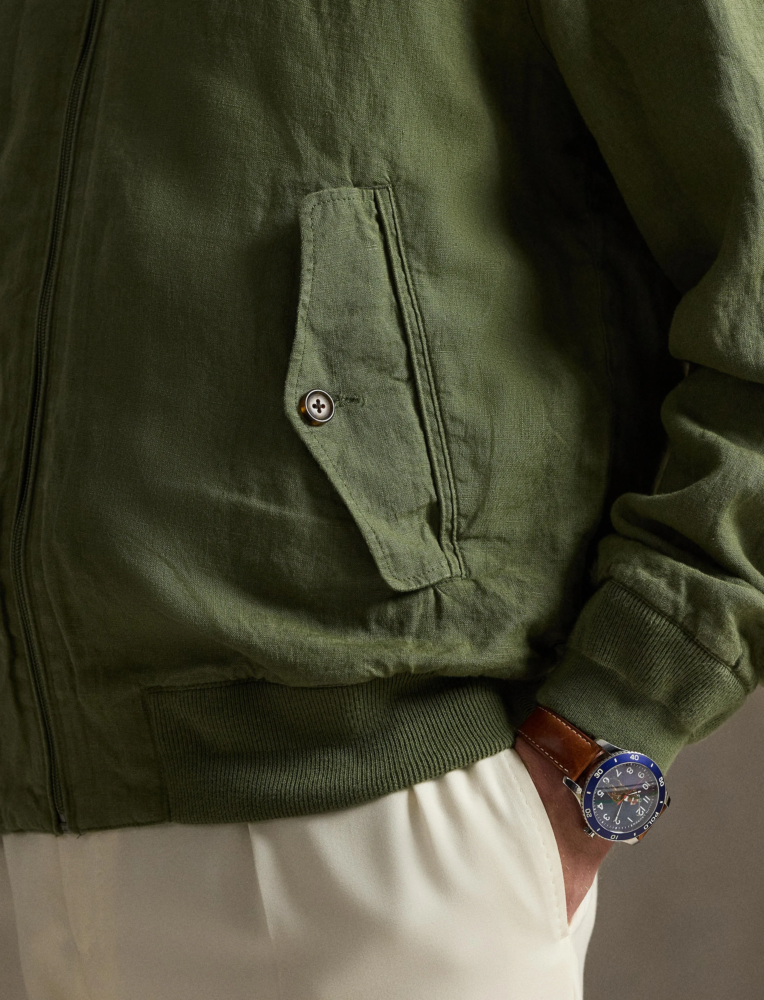 The Bedford Linen Herringbone Jacket 4