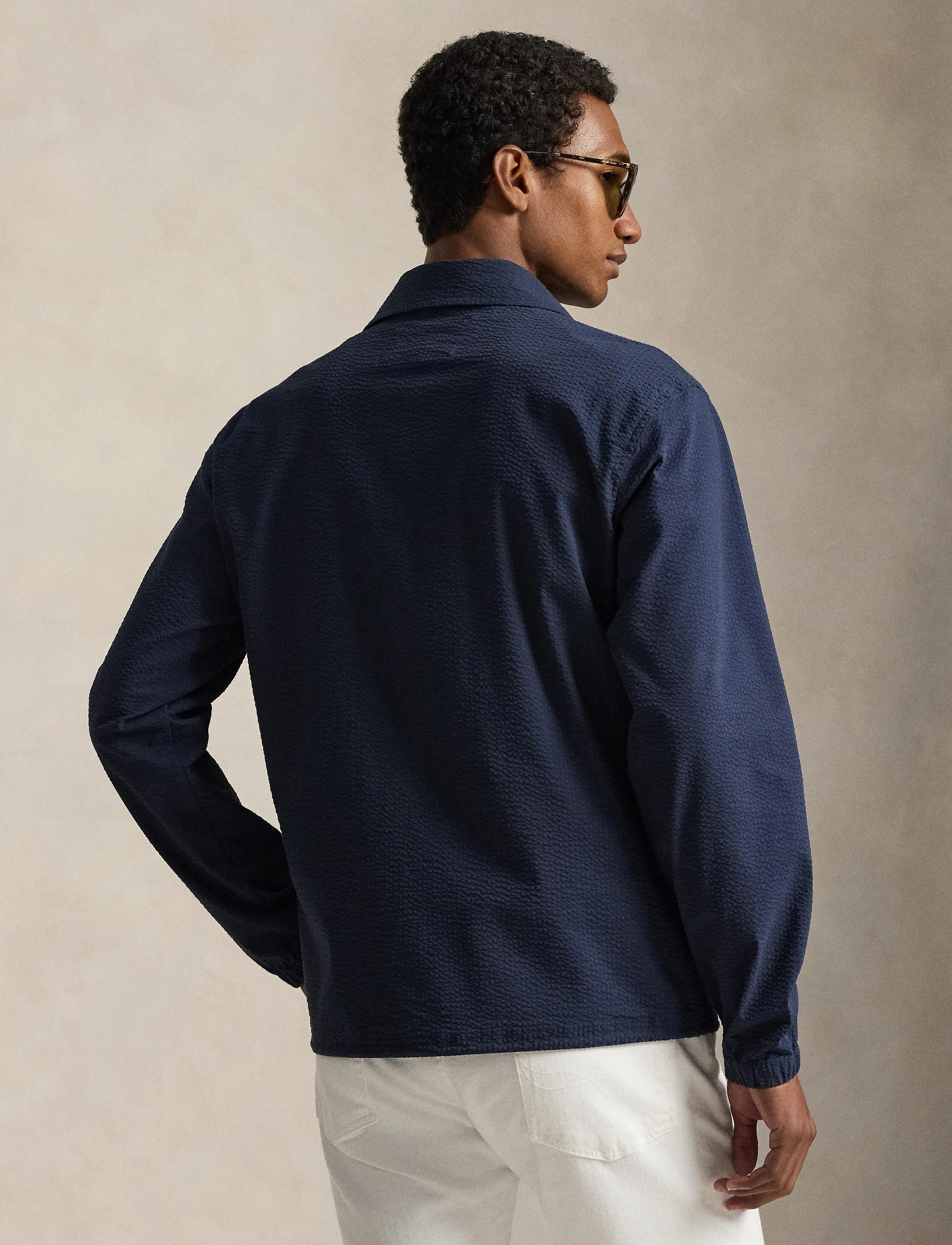 Polo Ralph Lauren - SEERSUCKER-WVN-JACKET - Õhukesed jakid - newport navy/cllc - 3