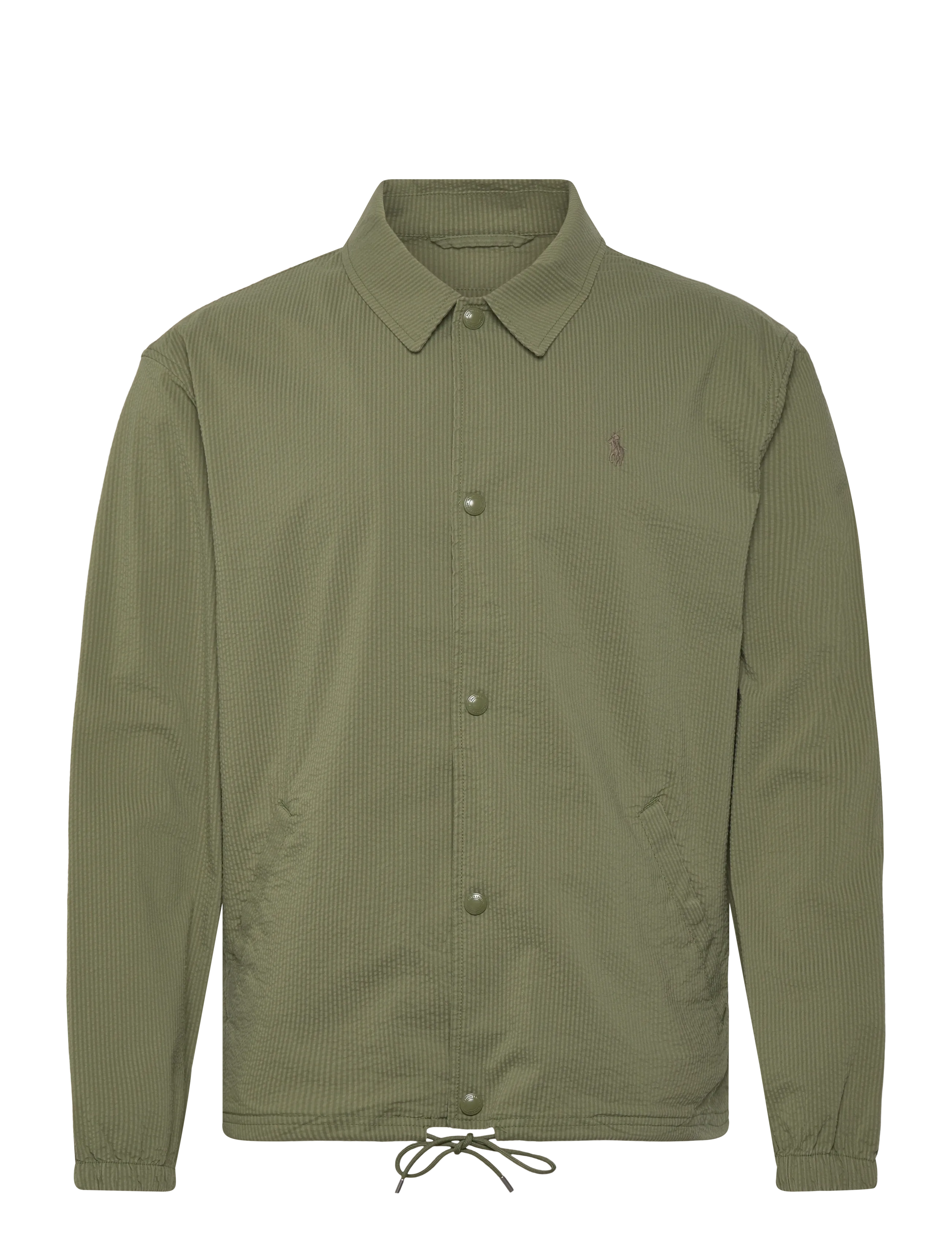 Polo Ralph Lauren SEERSUCKER-WVN-JACKET - Overshirts - SUPPLY OLIVE/GARD / khaki/green