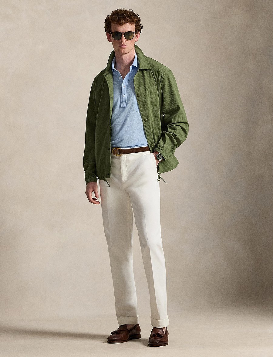 Polo Ralph Lauren - SEERSUCKER-WVN-JACKET - vindjakker - supply olive/gard - 0