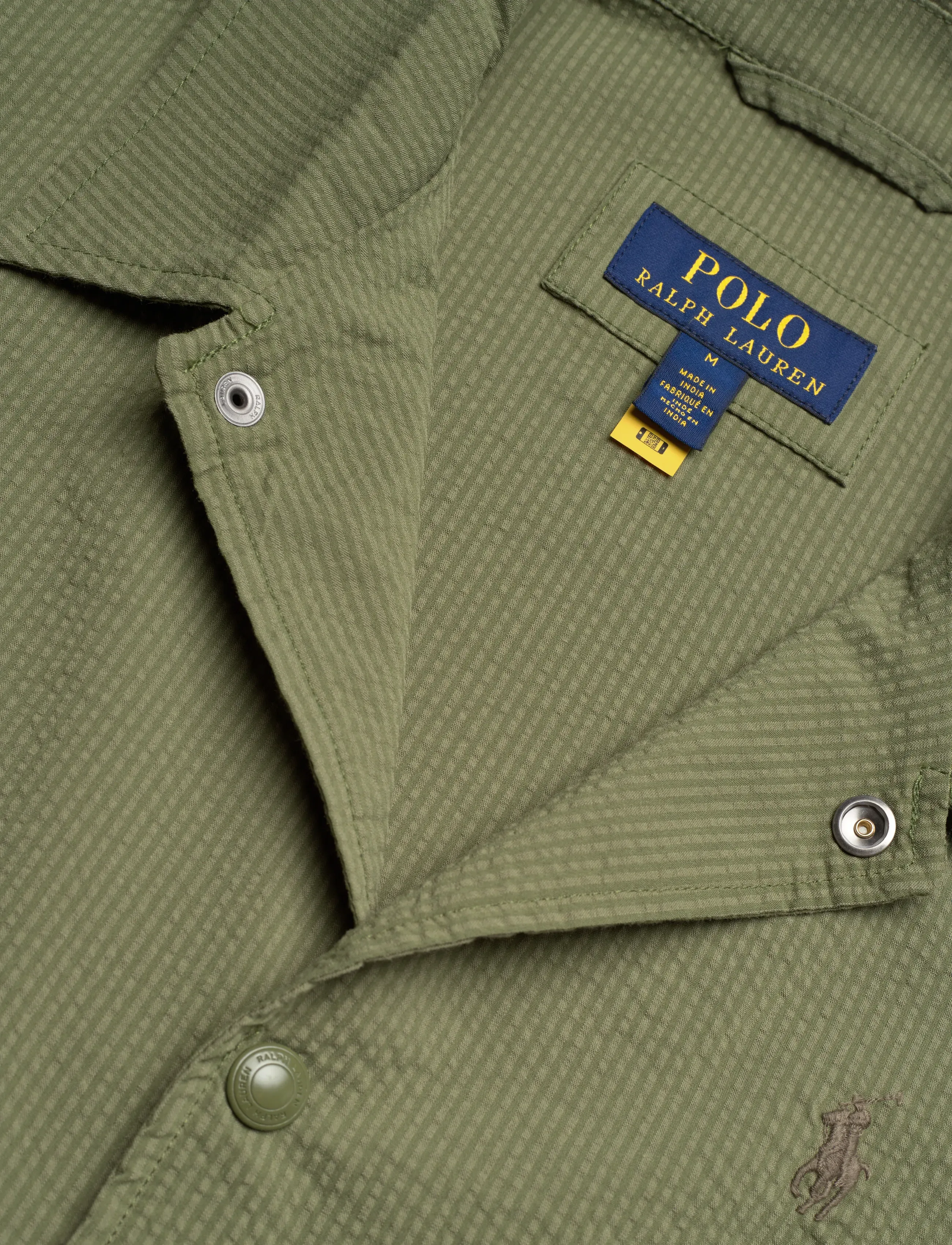 Polo Ralph Lauren - SEERSUCKER-WVN-JACKET - Õhukesed jakid - supply olive/gard - 2