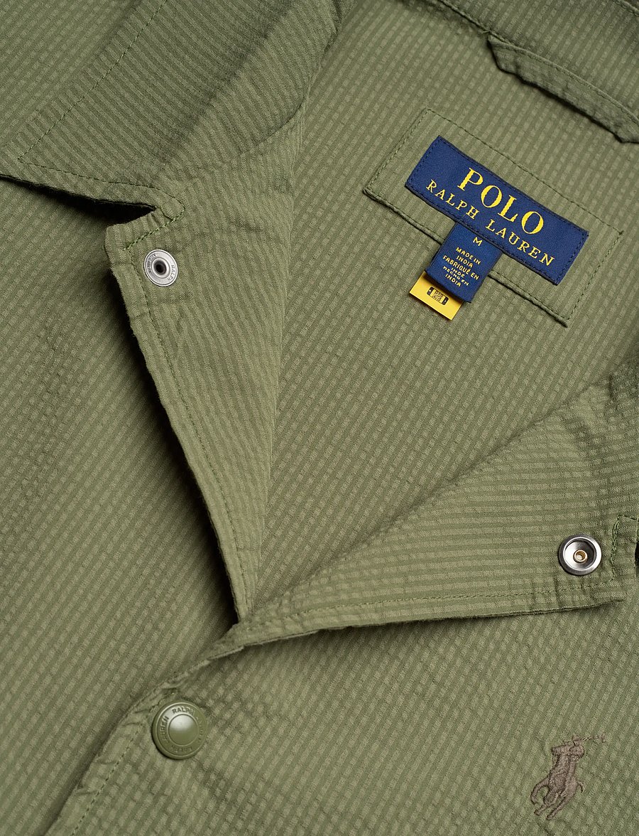Polo Ralph Lauren - SEERSUCKER-WVN-JACKET - vindjakker - supply olive/gard - 4