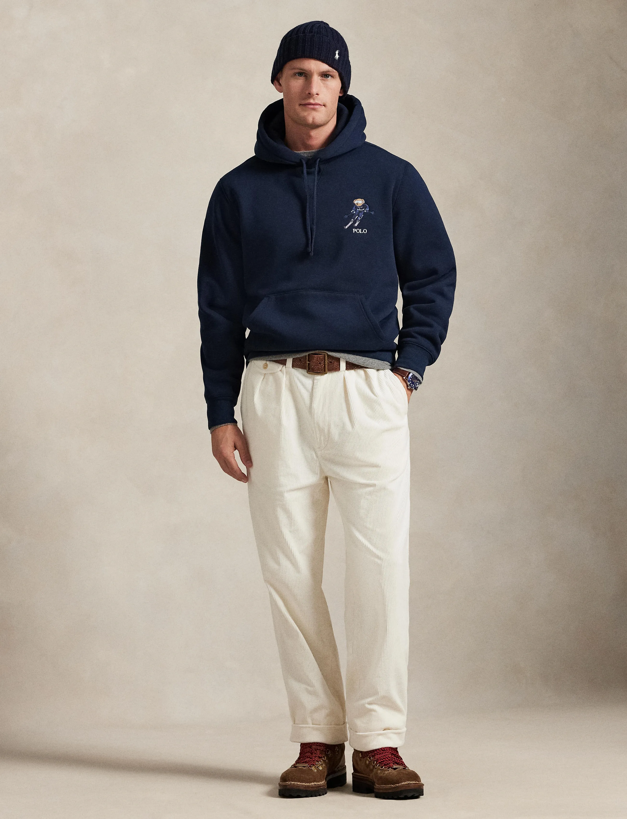 Polo Ralph Lauren Bear Fleece Hoodie, XS, Sweatshirts & Hoodies, Marineblau - Männerswear