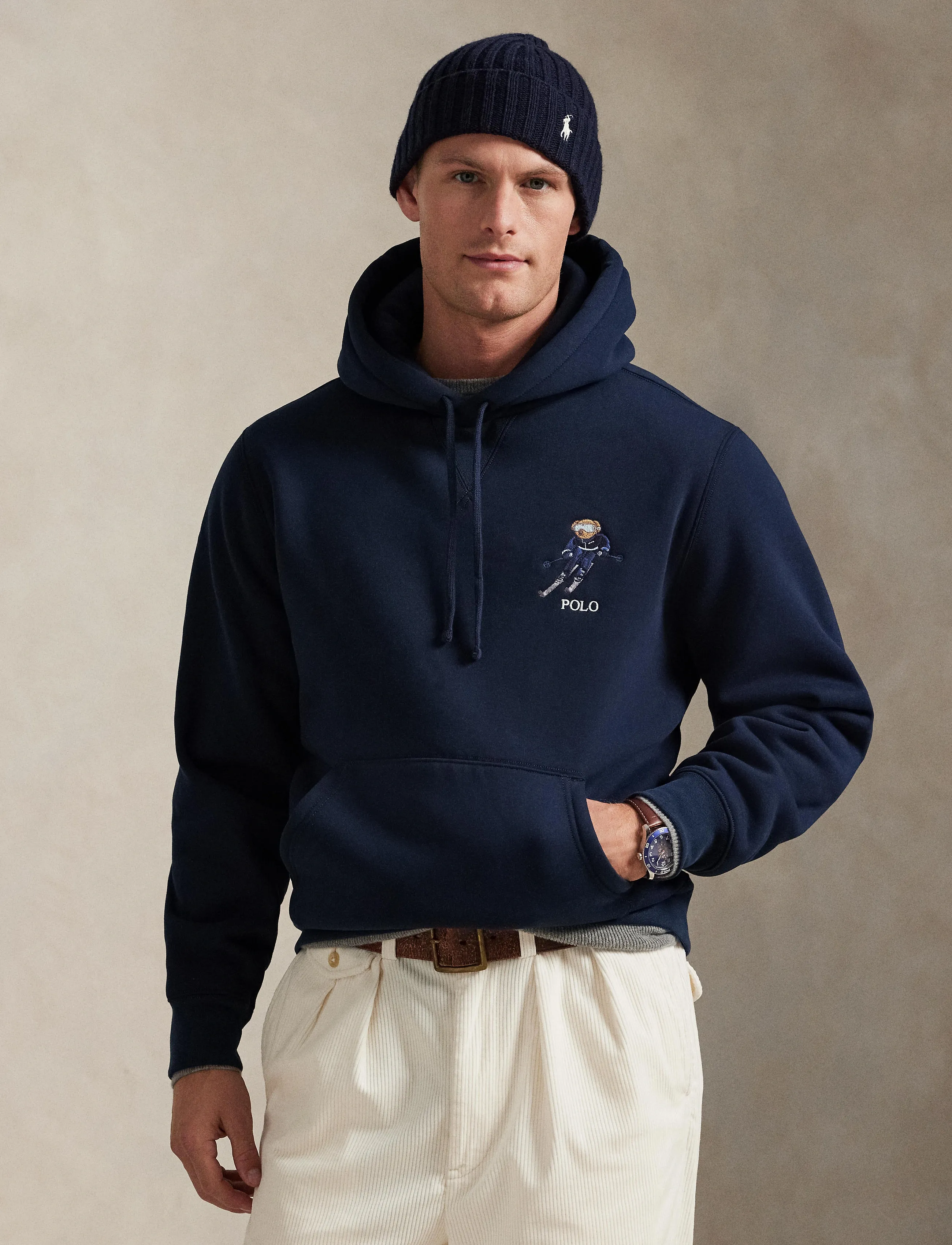 Polo Ralph Lauren Polo Bear Fleece Hoodie - Kampagne - WORTH NAVY/ACTIVE / navy