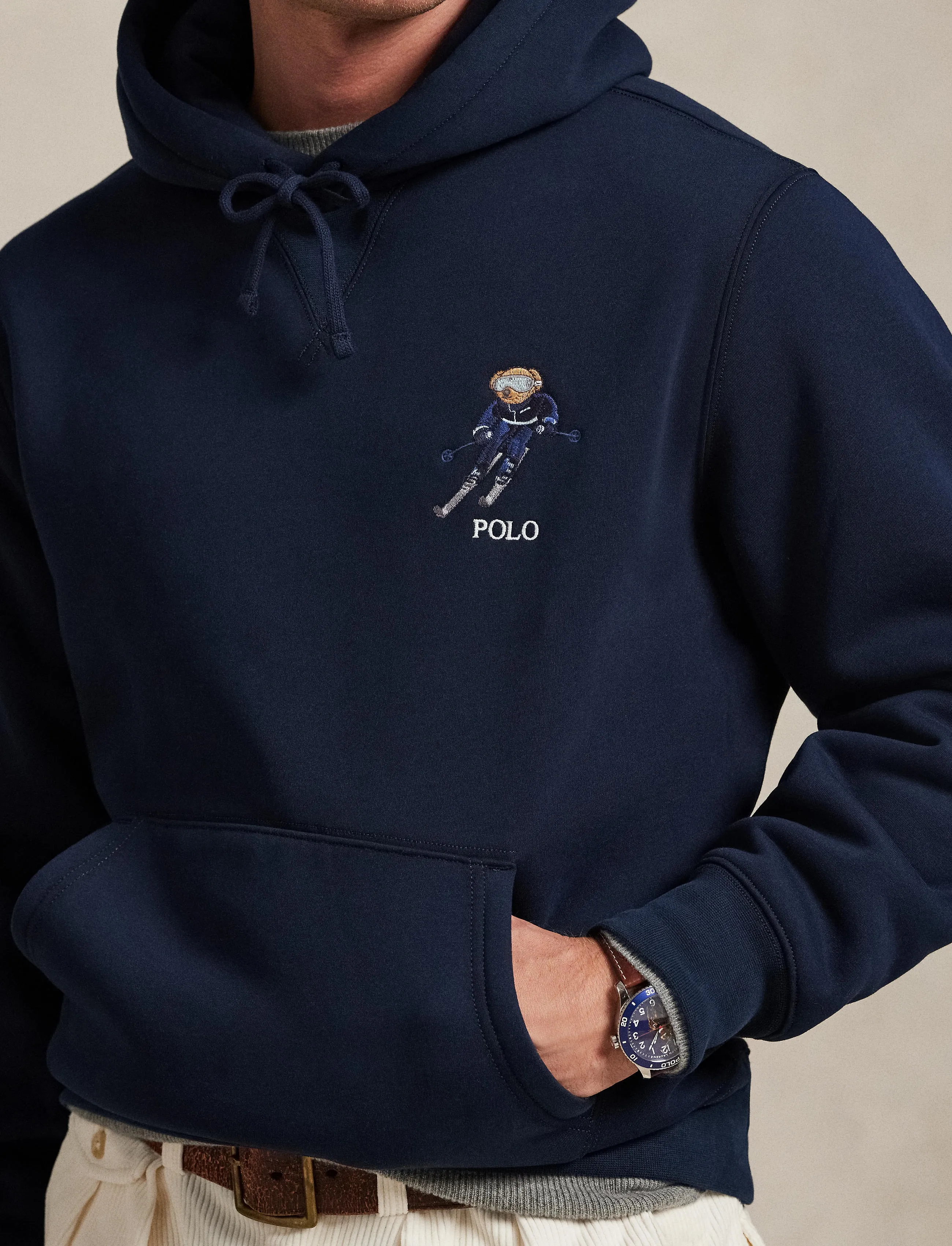 Polo Ralph Lauren - Polo Bear Fleece Hoodie - hættetrøjer - worth navy/active - 4