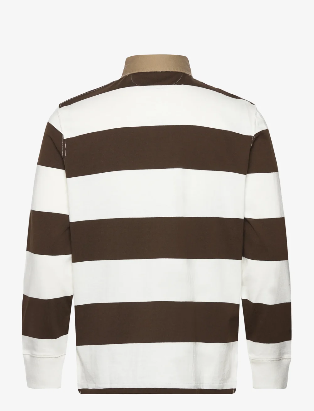 Polo Ralph Lauren - Classic Fit Khaki-Collar Rugby Shirt - long-sleeved polos - dark brown/trophy - 1