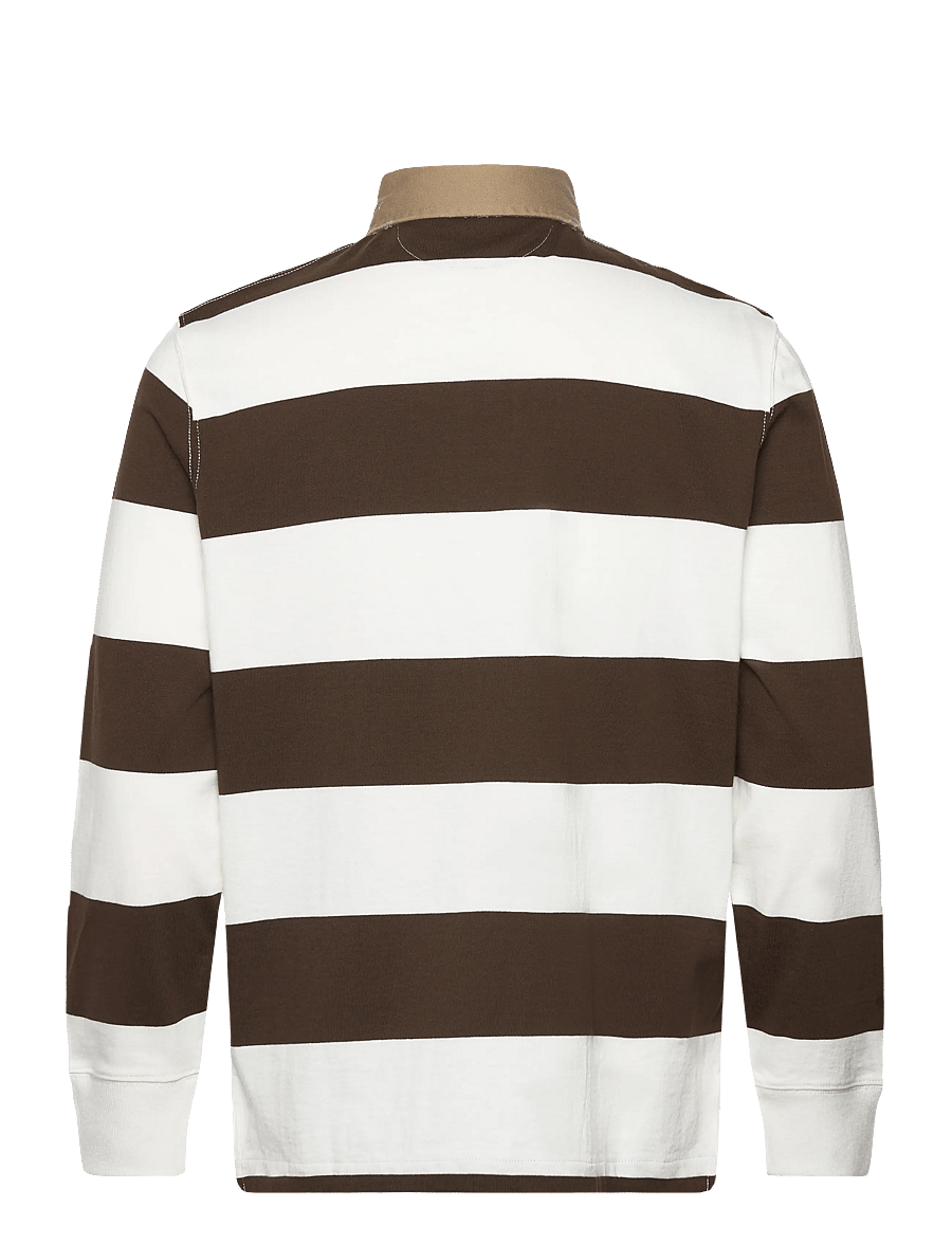 Polo Ralph Lauren - Classic Fit Khaki-Collar Rugby Shirt - långärmade pikéer - dark brown/trophy - 2