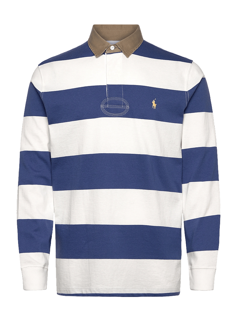 Polo Ralph Lauren - Classic Fit Khaki-Collar Rugby Shirt - langærmede poloer - old royal/trophy - 0
