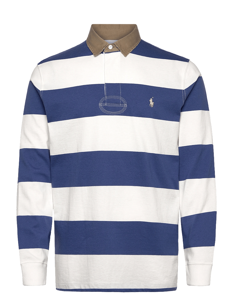 Polo Ralph Lauren - Classic Fit Khaki-Collar Rugby Shirt - langerma pólóbolir - old royal/trophy - 1
