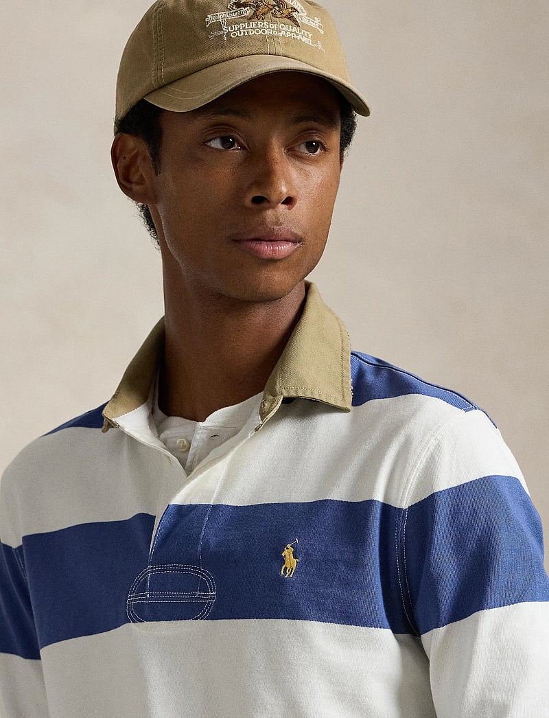 Polo Ralph Lauren - Classic Fit Khaki-Collar Rugby Shirt - langærmede poloer - old royal/trophy - 4