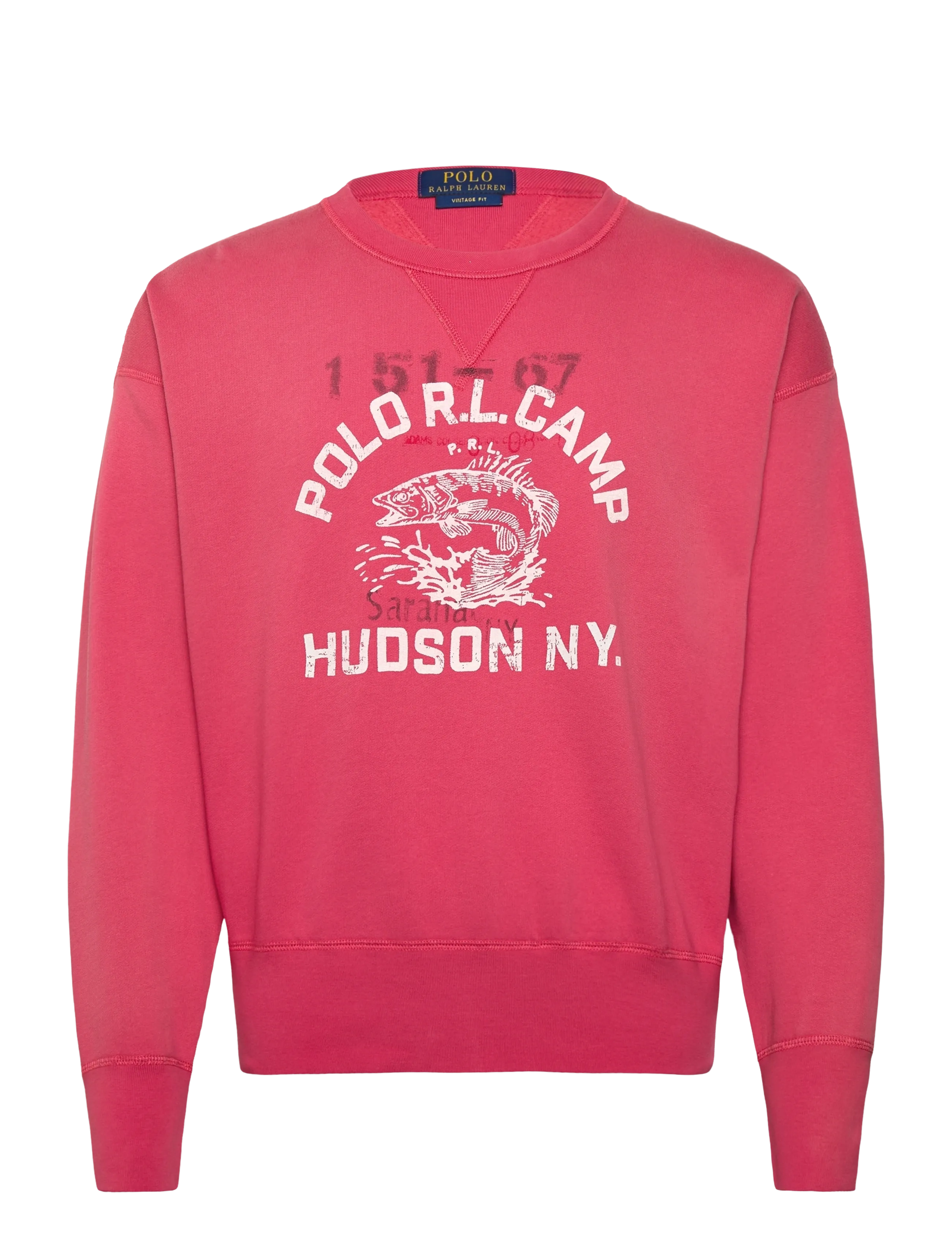 Polo Ralph Lauren SEASONAL FLEECE-KNT-SWEATSHIRT - Ralph Lauren - NANTUCKET RED / pink/rose