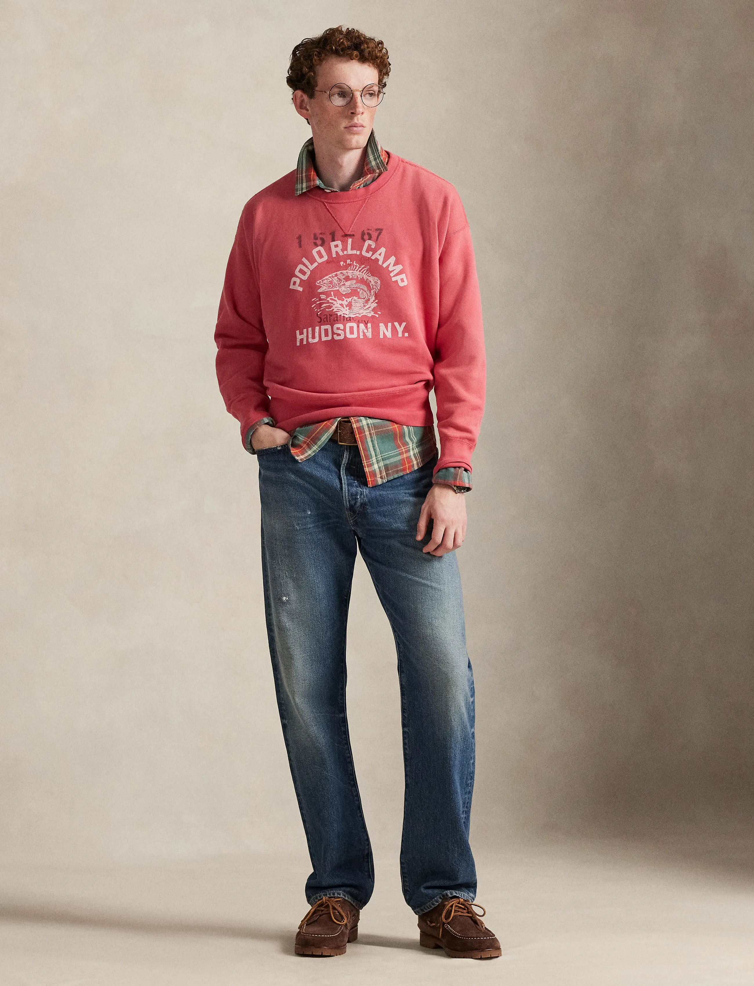 Polo Ralph Lauren - SEASONAL FLEECE-KNT-SWEATSHIRT - sweats - nantucket red - 3