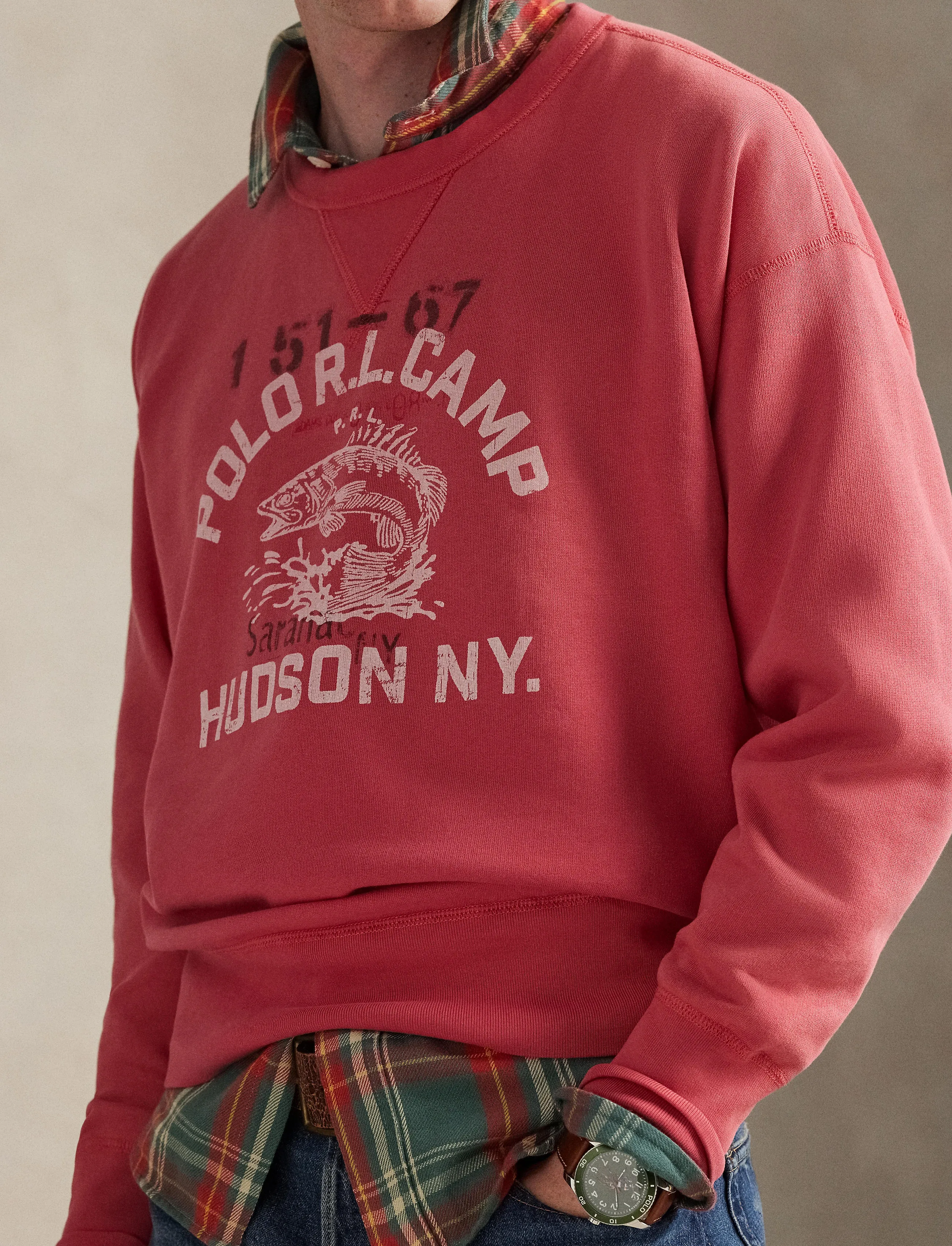 Polo Ralph Lauren - SEASONAL FLEECE-KNT-SWEATSHIRT - sweats - nantucket red - 4