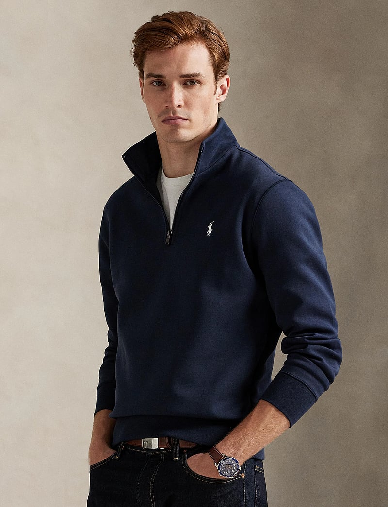 Polo Ralph Lauren - Double-Knit Quarter-Zip Pullover - half zip-tröjor - aviator navy/c173 - 3