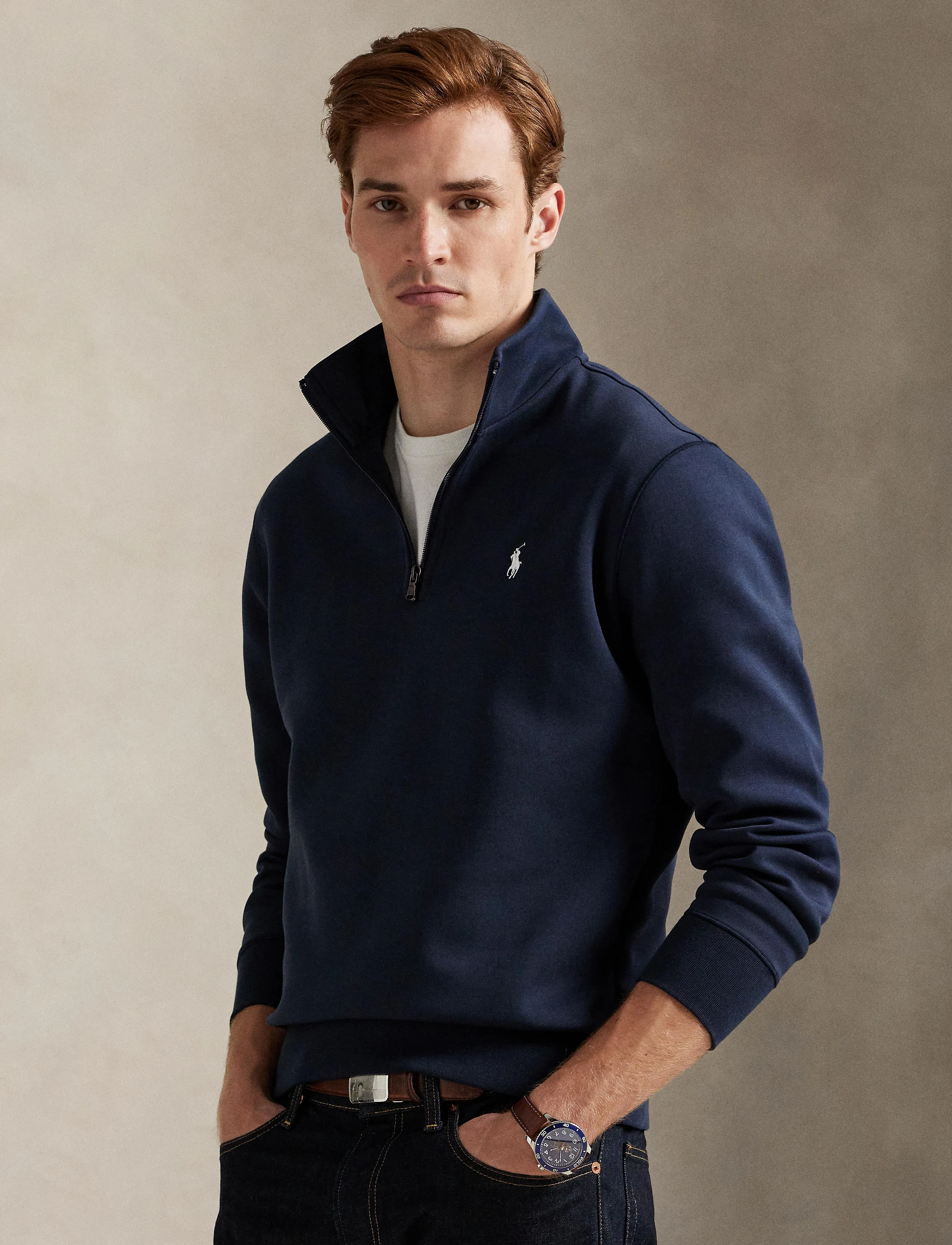 Polo Ralph Lauren - 30/1 DOUBLE KNT CVC-LSL-SWS - nach anlass kaufen - aviator navy/c173 - 3