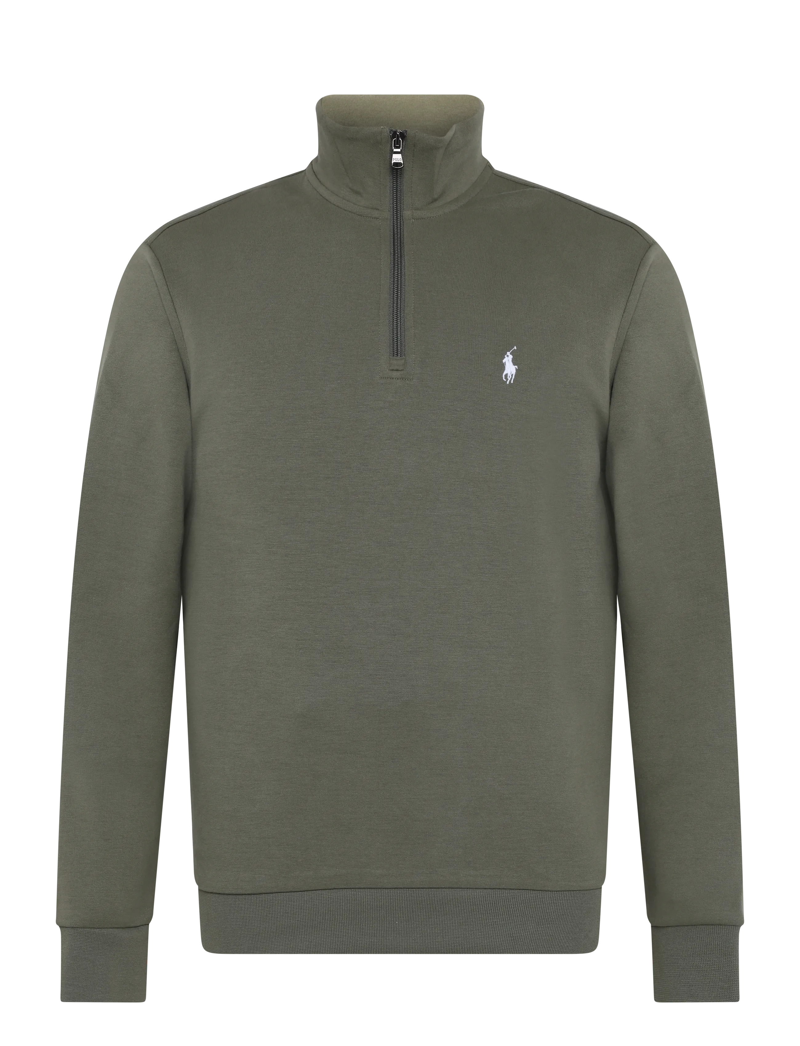 Polo Ralph Lauren Double-Knit Quarter-Zip Pullover - Strickmode - CRUISE OLIVE/C173 / khaki/green