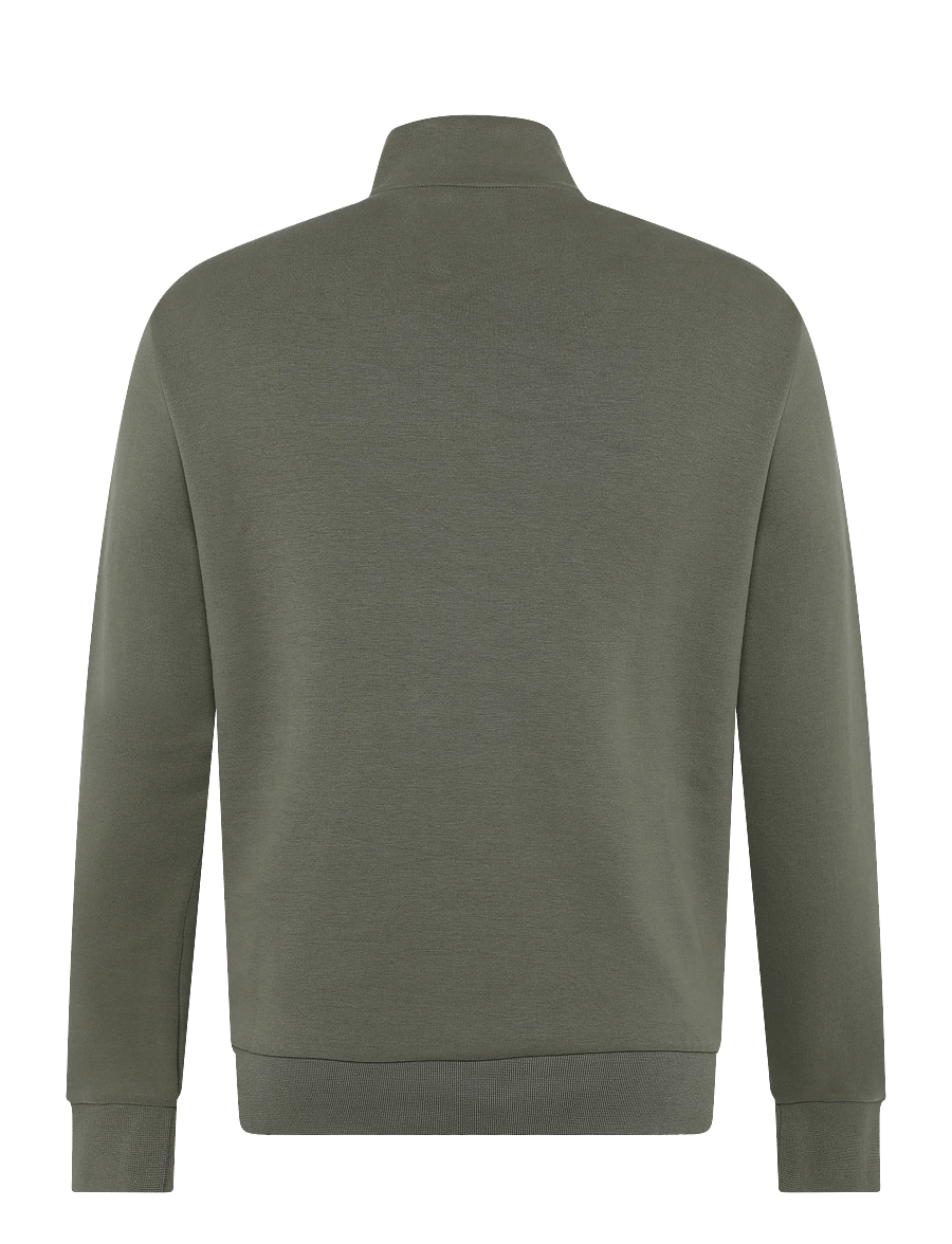 Polo Ralph Lauren - Double-Knit Quarter-Zip Pullover - poolpika lukuga džemprid - cruise olive/c173 - 2