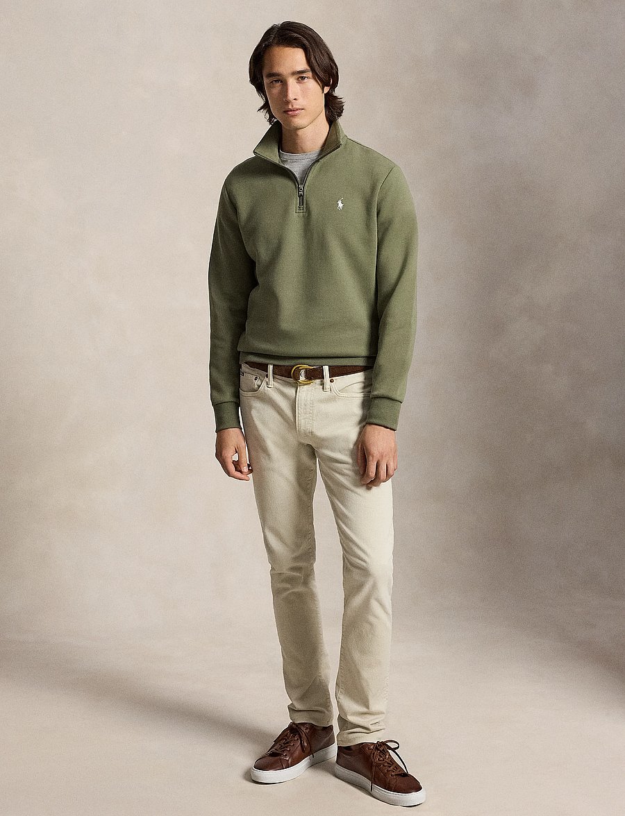 Polo Ralph Lauren - 30/1 DOUBLE KNT CVC-LSL-SWS - pullover mit halbem reißverschluss - cruise olive/c173 - 3