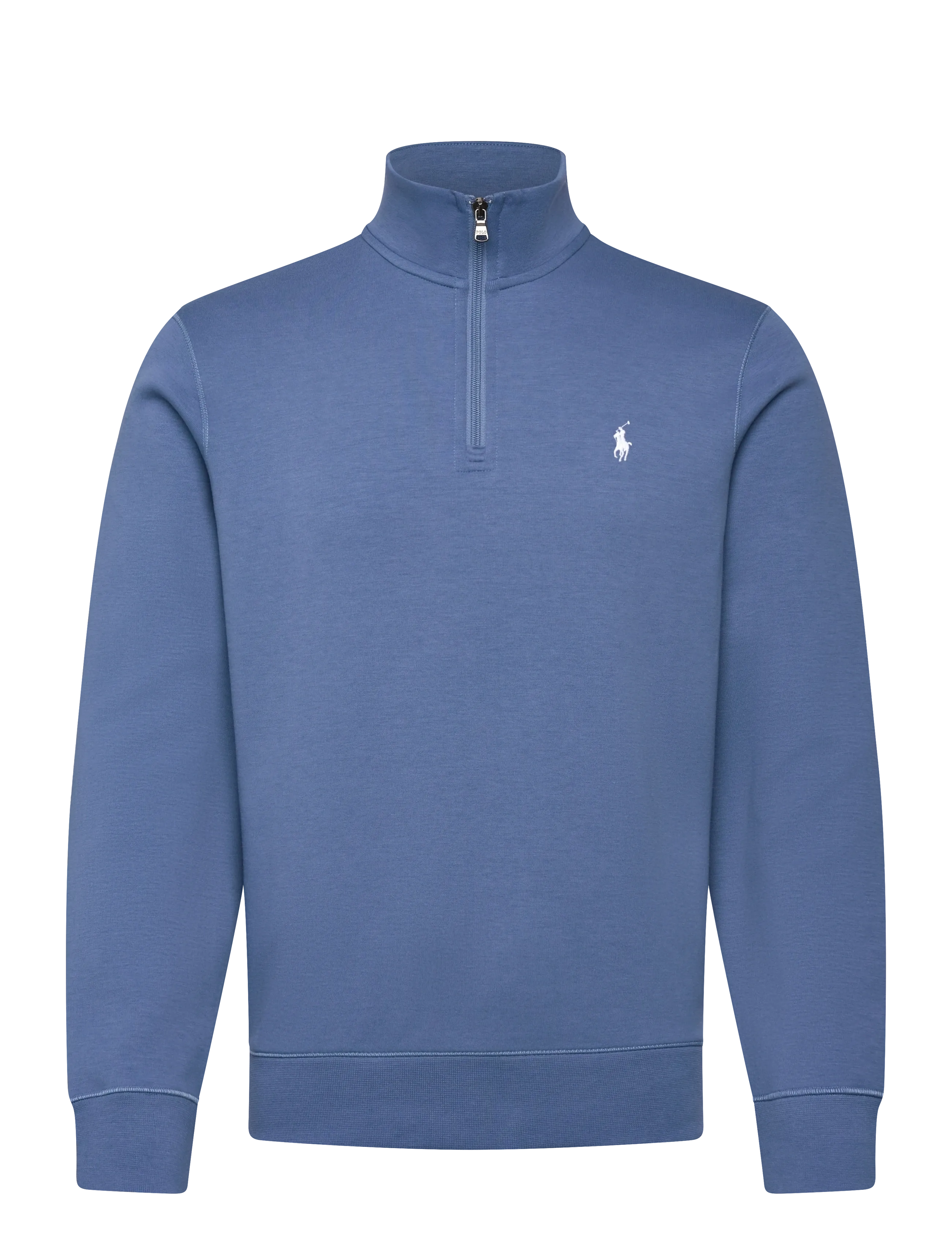 Double-Knit Quarter-Zip Pullover - DELTA BLUE/C1730