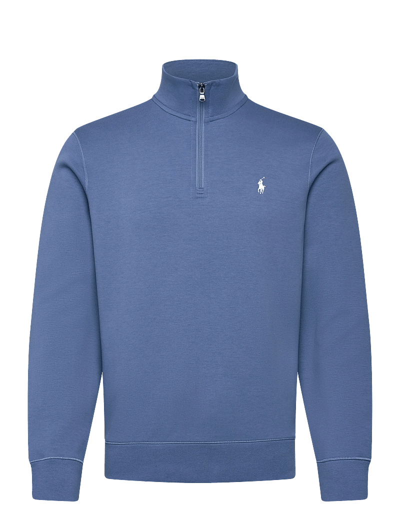 Polo Ralph Lauren - Double-Knit Quarter-Zip Pullover - half zip-tröjor - delta blue/c1730 - 0