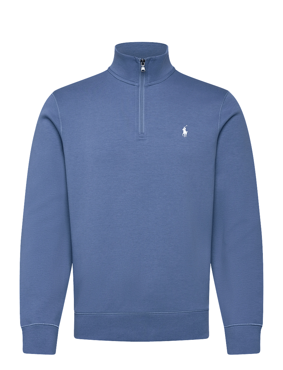 Polo Ralph Lauren - Double-Knit Quarter-Zip Pullover - shop efter anledning - delta blue/c1730 - 1