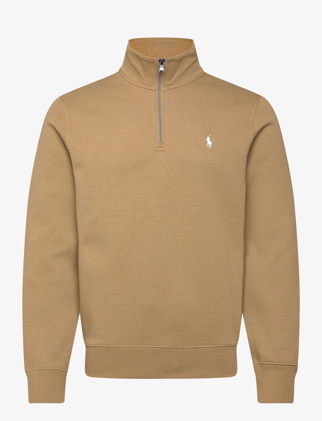Polo Ralph Lauren - Double-Knit Quarter-Zip Pullover - half zip jumpers - desert tan/c1730 - 0