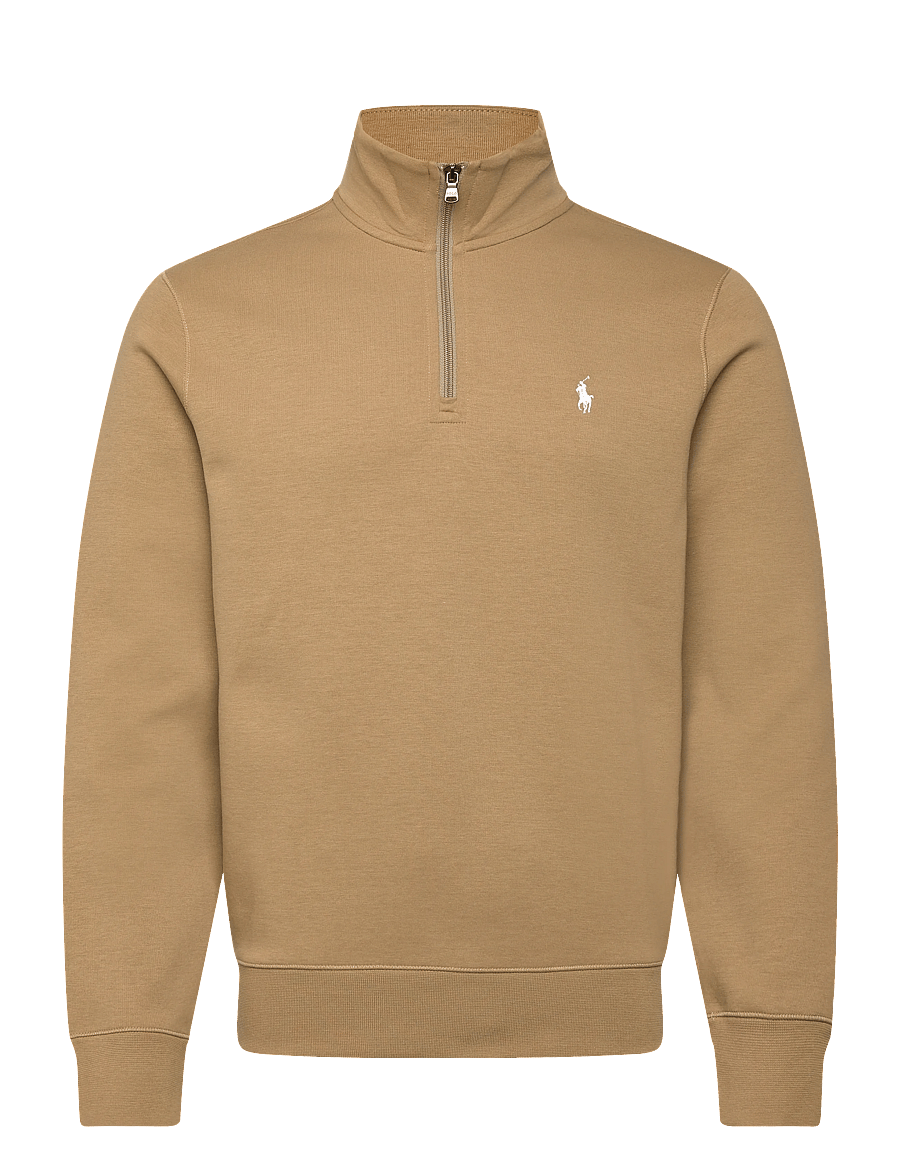 Polo Ralph Lauren - Double-Knit Quarter-Zip Pullover - shop efter anledning - desert tan/c1730 - 1