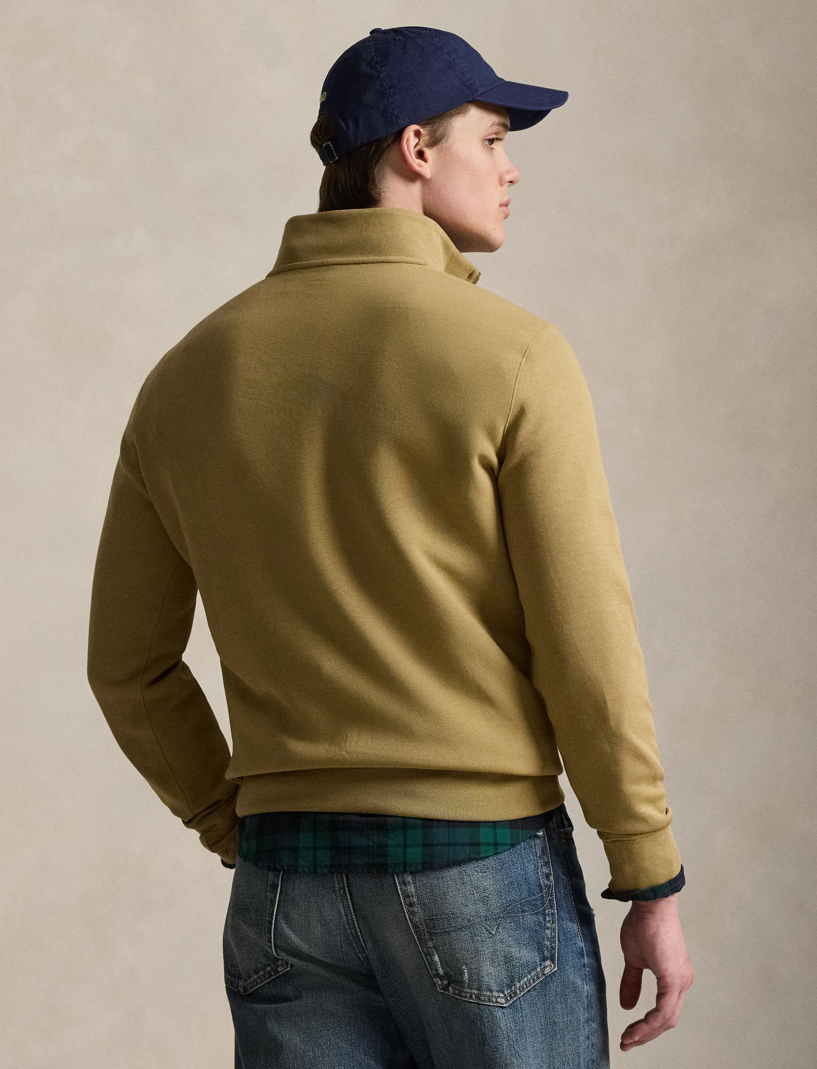 Polo Ralph Lauren - Double-Knit Quarter-Zip Pullover - shop efter anledning - desert tan/c1730 - 3