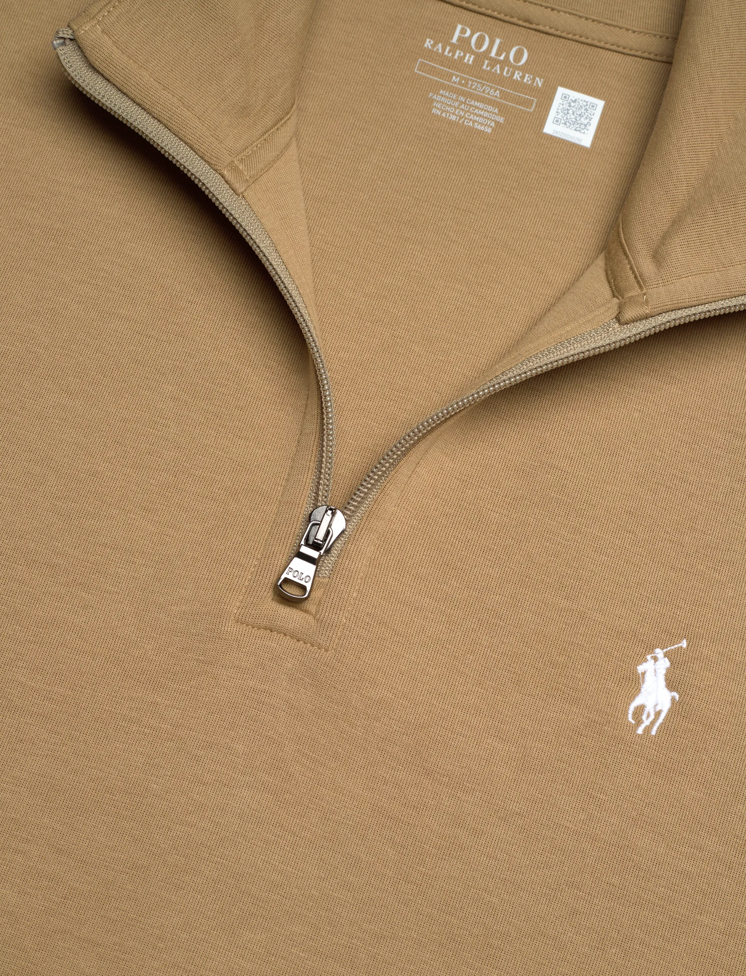Polo Ralph Lauren - Double-Knit Quarter-Zip Pullover - shop efter anledning - desert tan/c1730 - 4