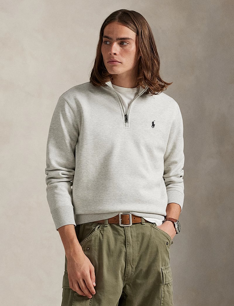 Polo Ralph Lauren - Double-Knit Quarter-Zip Pullover - half zip - lt sport heather - 3