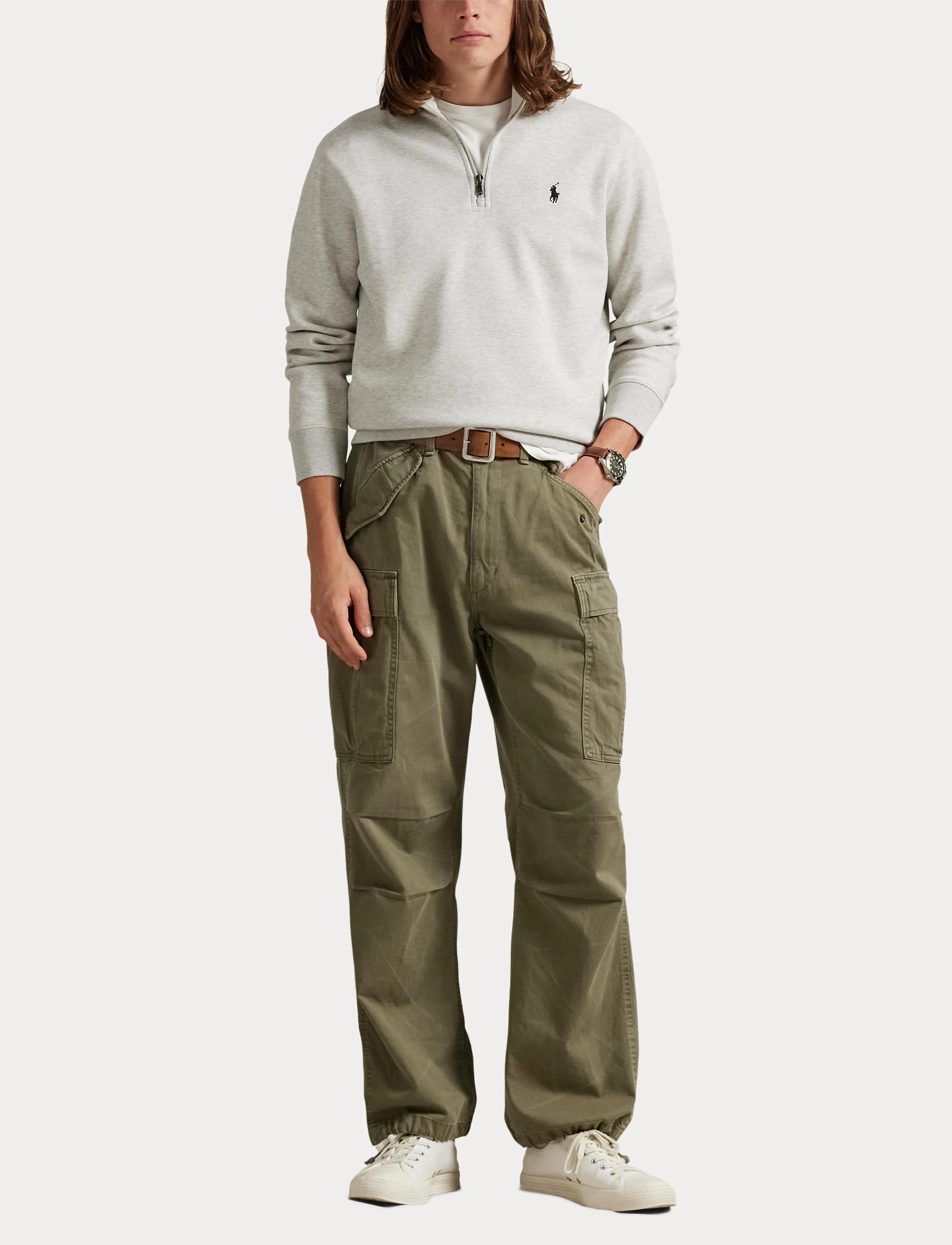 Polo Ralph Lauren Double-Knit Quarter-Zip Pullover t-shirts herr – bild 5