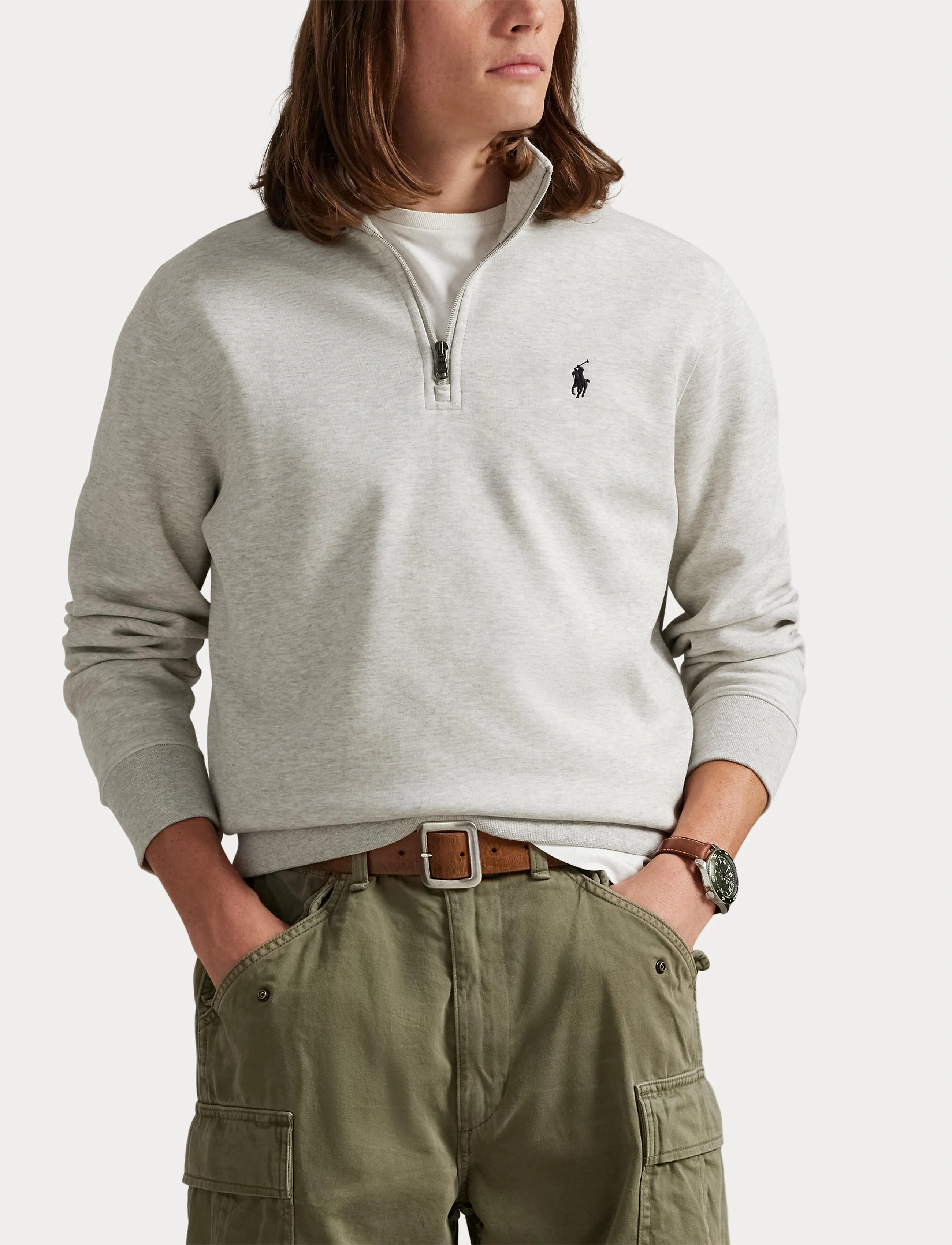 Polo Ralph Lauren Double-Knit Quarter-Zip Pullover t-shirts herr – bild 6