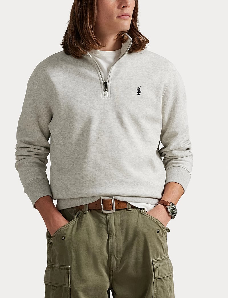 Polo Ralph Lauren - Double-Knit Quarter-Zip Pullover - half zip - lt sport heather - 5