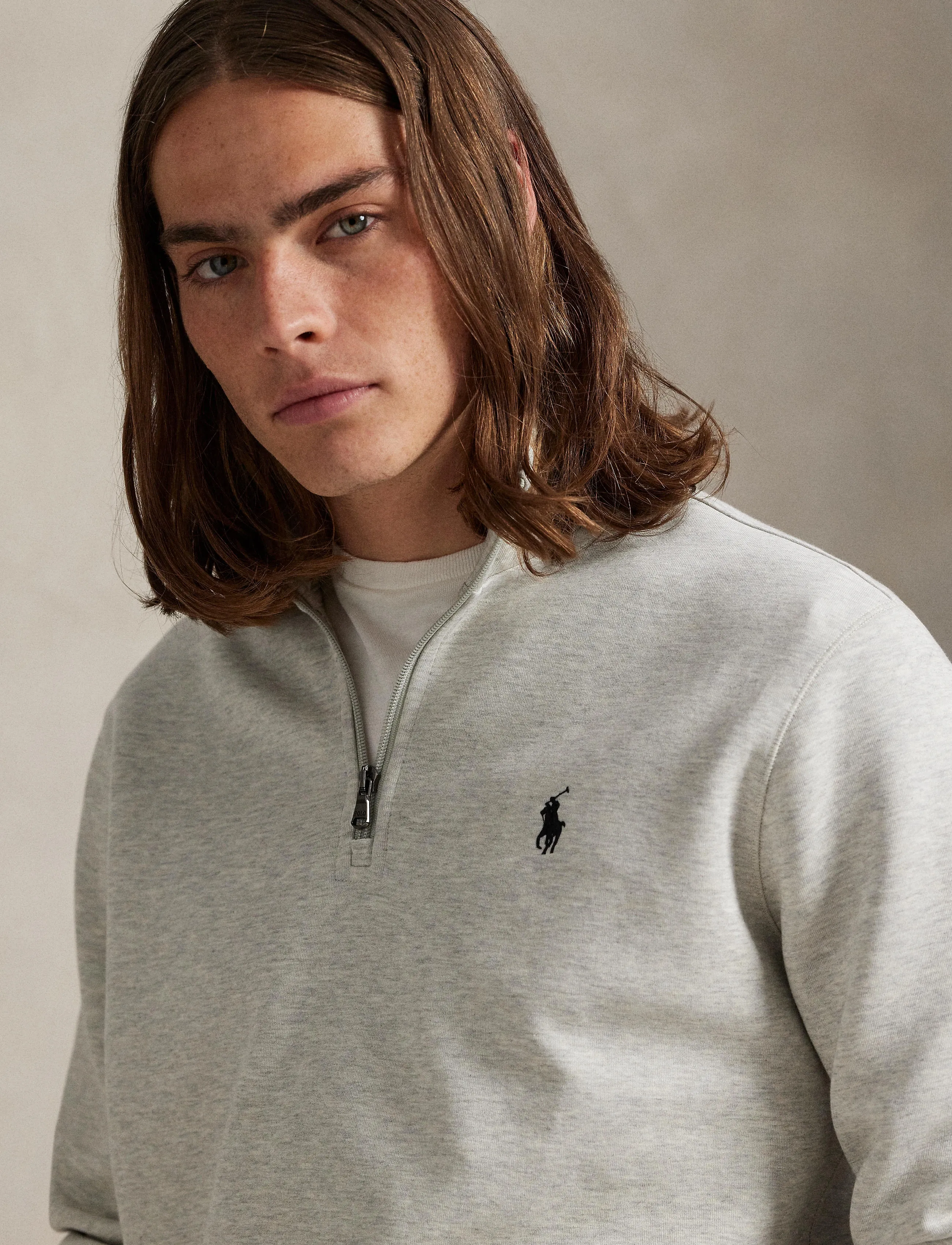 Polo Ralph Lauren - Double-Knit Quarter-Zip Pullover - shop efter anledning - lt sport heather - 4