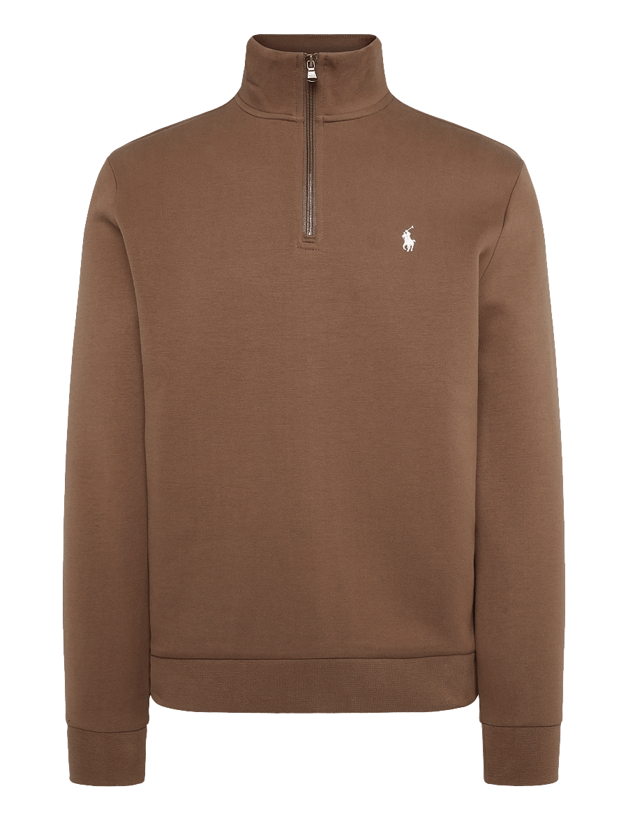 Polo Ralph Lauren - Double-Knit Quarter-Zip Pullover - half zip jumpers - luggage brown/c17 - 1