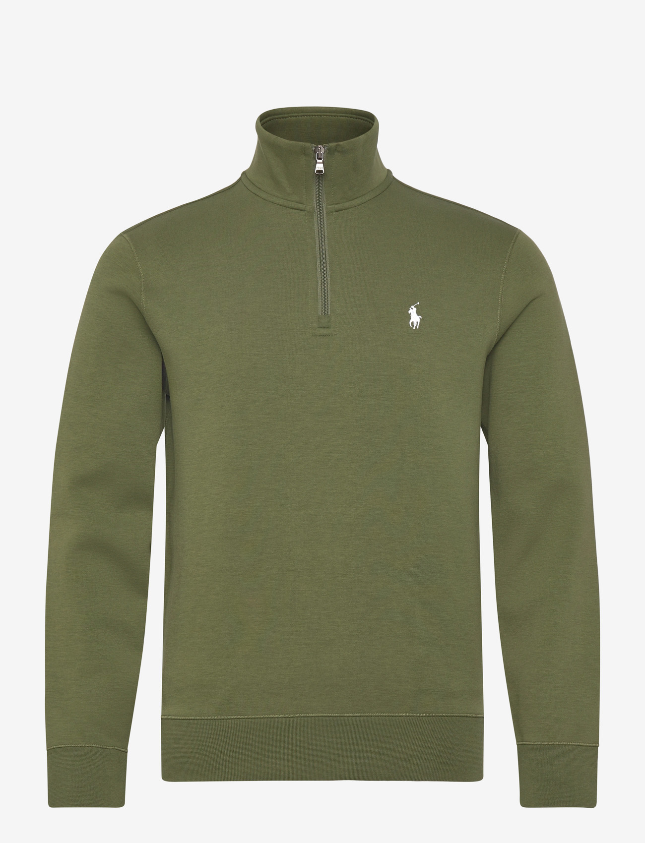 Polo Ralph Lauren - Double-Knit Quarter-Zip Pullover - half zip jumpers - supply olive/c173 - 0
