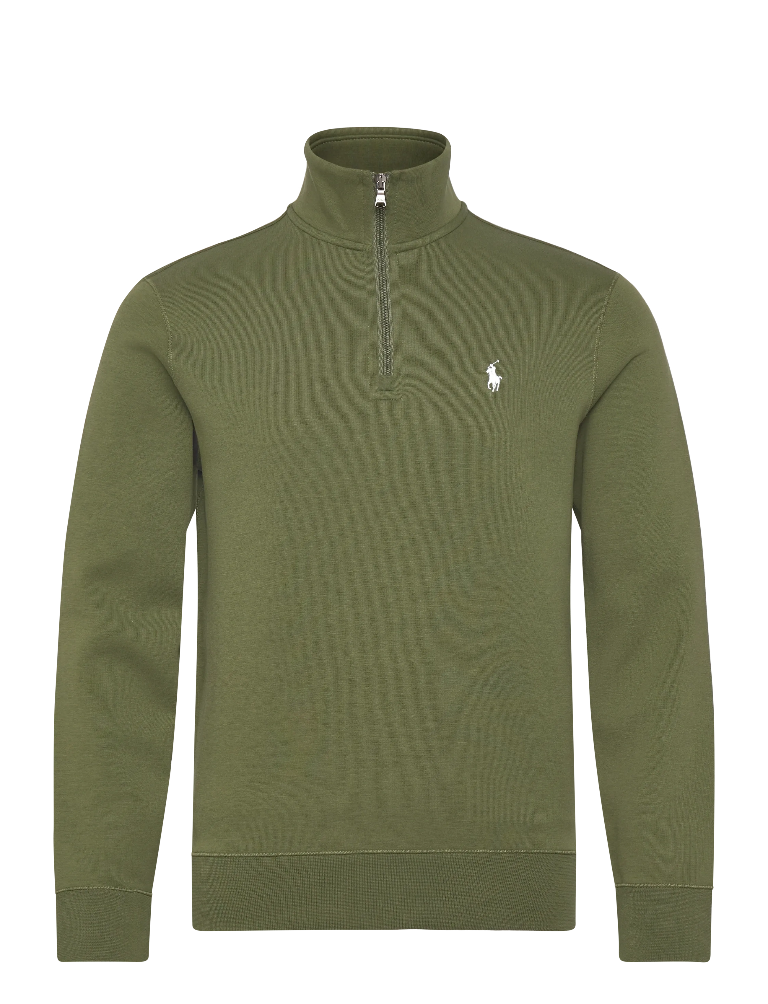 Double-Knit Quarter-Zip Pullover - SUPPLY OLIVE/C173