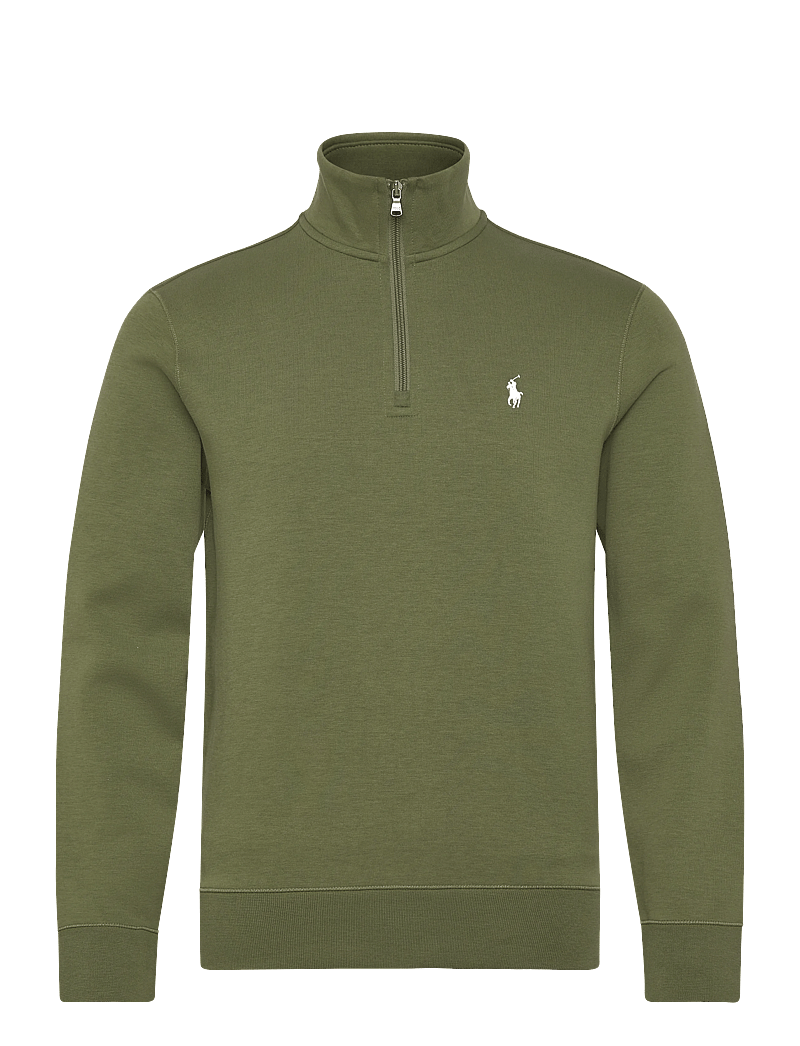 Polo Ralph Lauren - Double-Knit Quarter-Zip Pullover - half zip jumpers - supply olive/c173 - 0