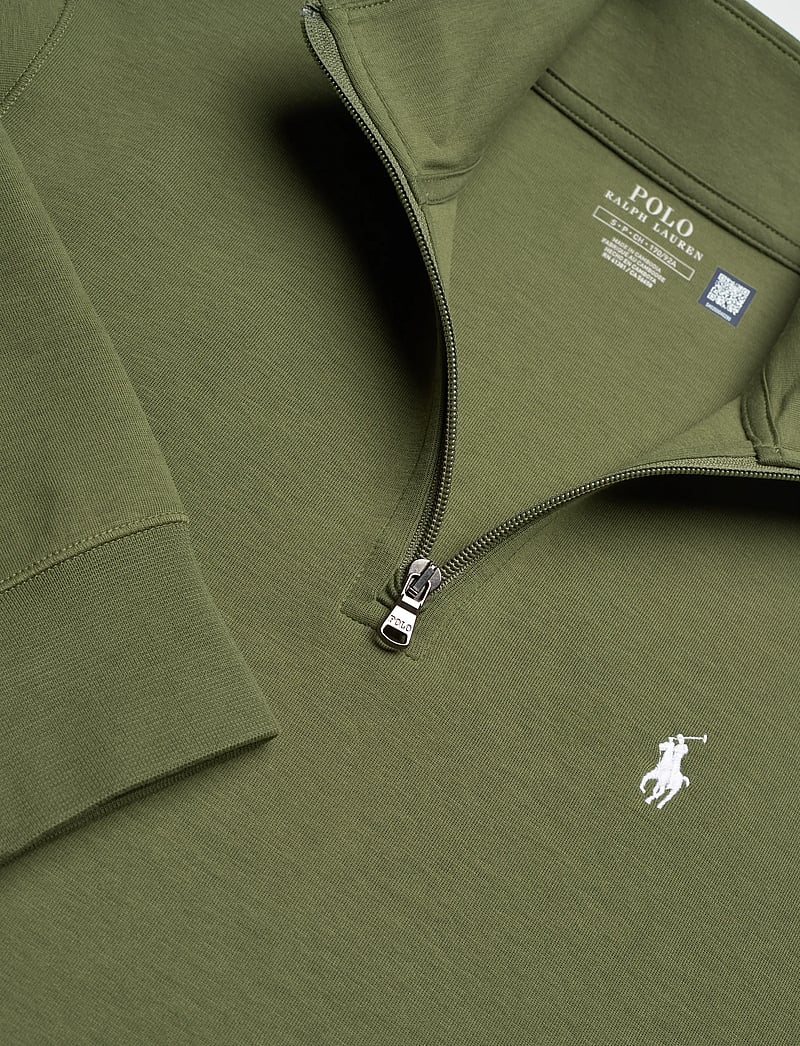 Polo Ralph Lauren - Double-Knit Quarter-Zip Pullover - half zip jumpers - supply olive/c173 - 2