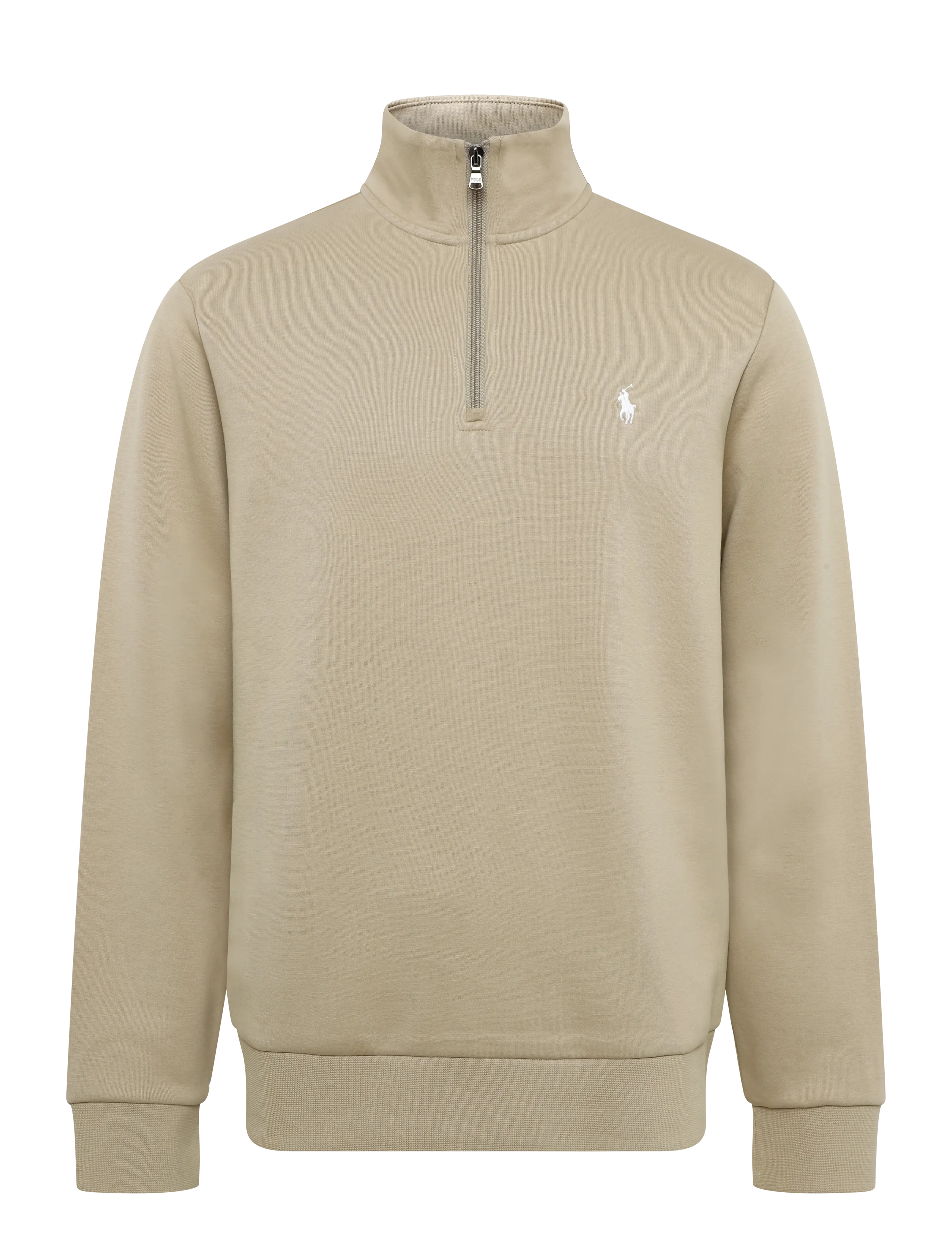 Polo Ralph Lauren Double-Knit Quarter-Zip Pullover - Strickmode - SURREY TAN/C1730 / beige