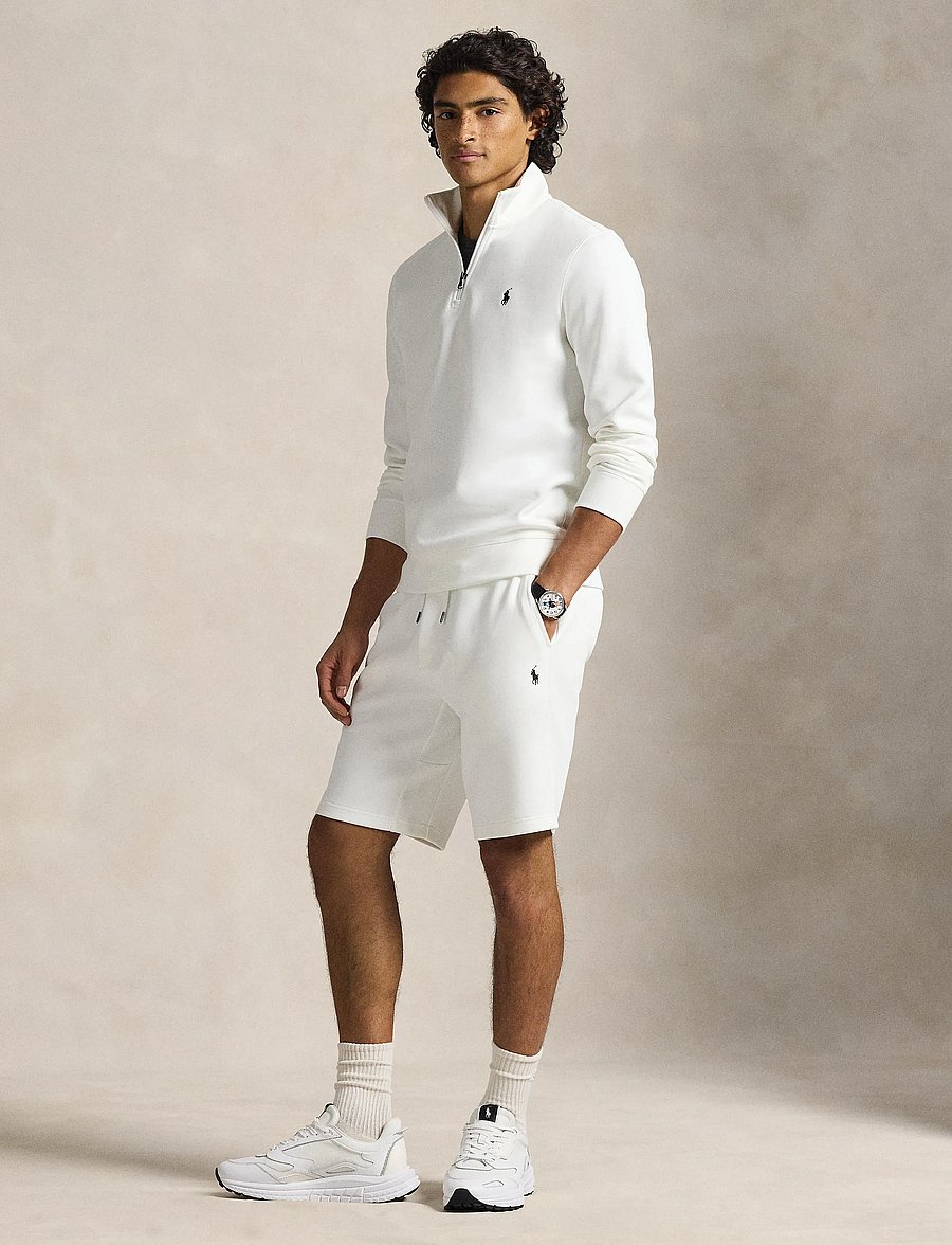 Polo Ralph Lauren - Double-Knit Quarter-Zip Pullover - shop efter anledning - white/c9760 - 0