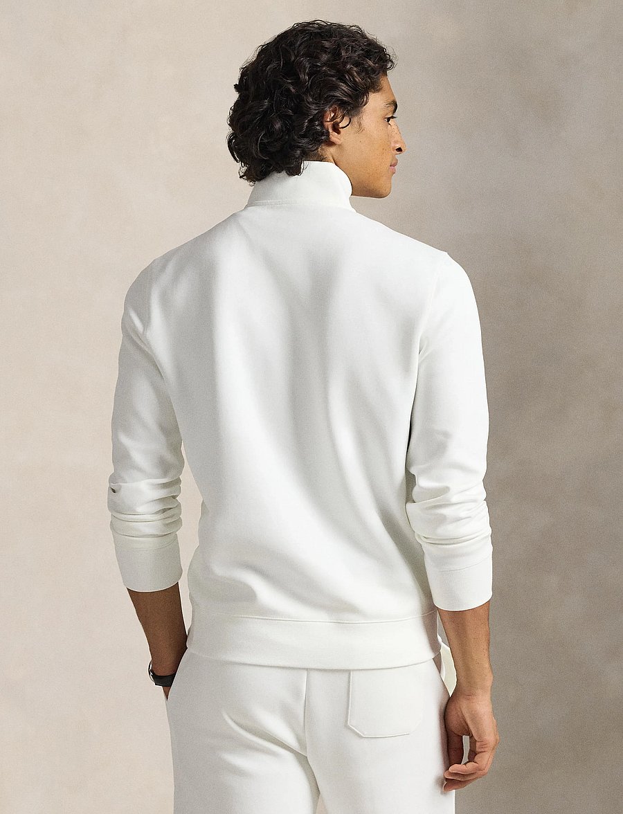 Polo Ralph Lauren - Double-Knit Quarter-Zip Pullover - shop efter anledning - white/c9760 - 3