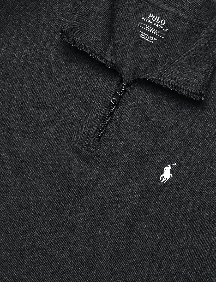 Polo Ralph Lauren - Double-Knit Quarter-Zip Pullover - half zip jumpers - windsor heather/c - 2