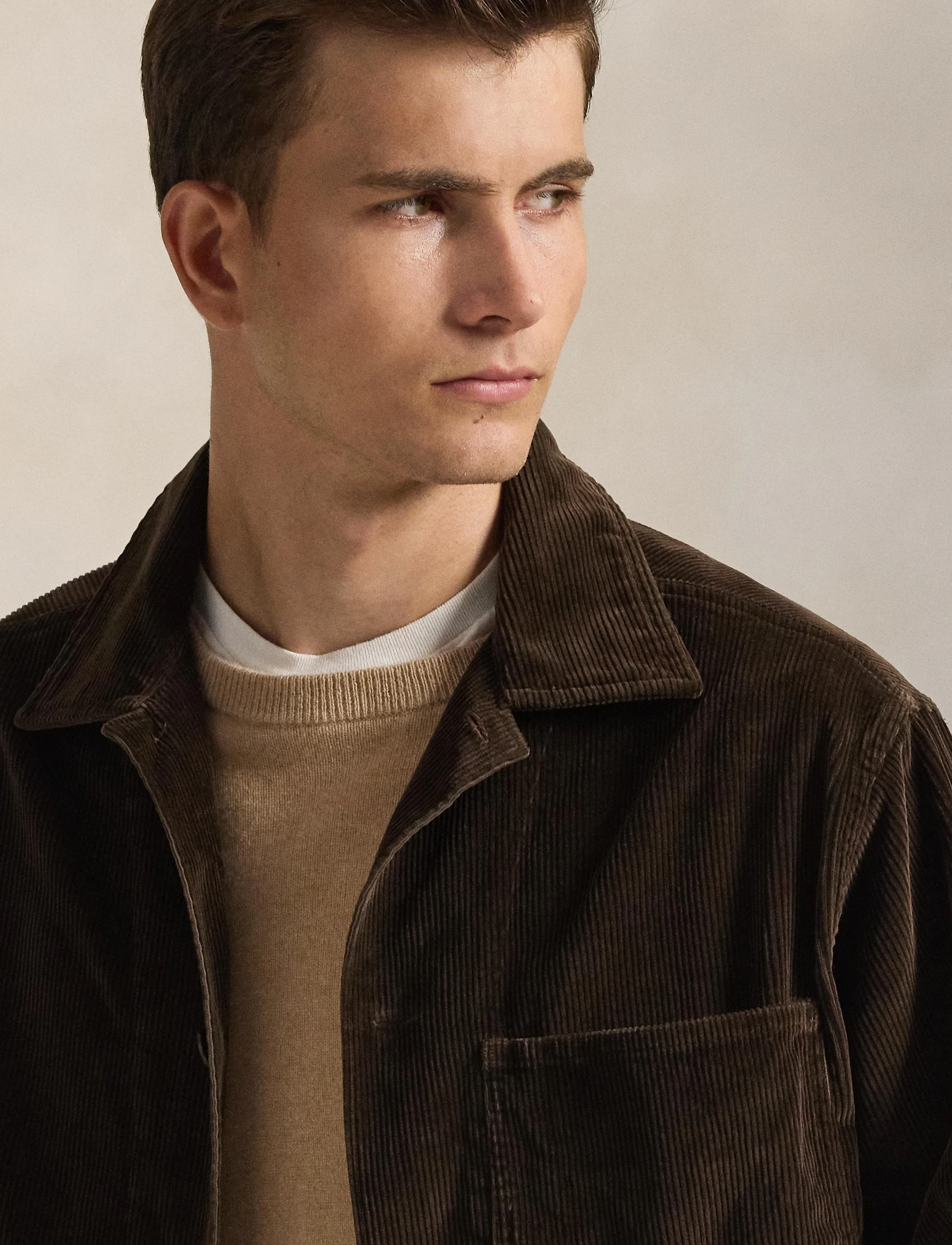 Polo Ralph Lauren - Corduroy Utility Overshirt - dark beech - 5