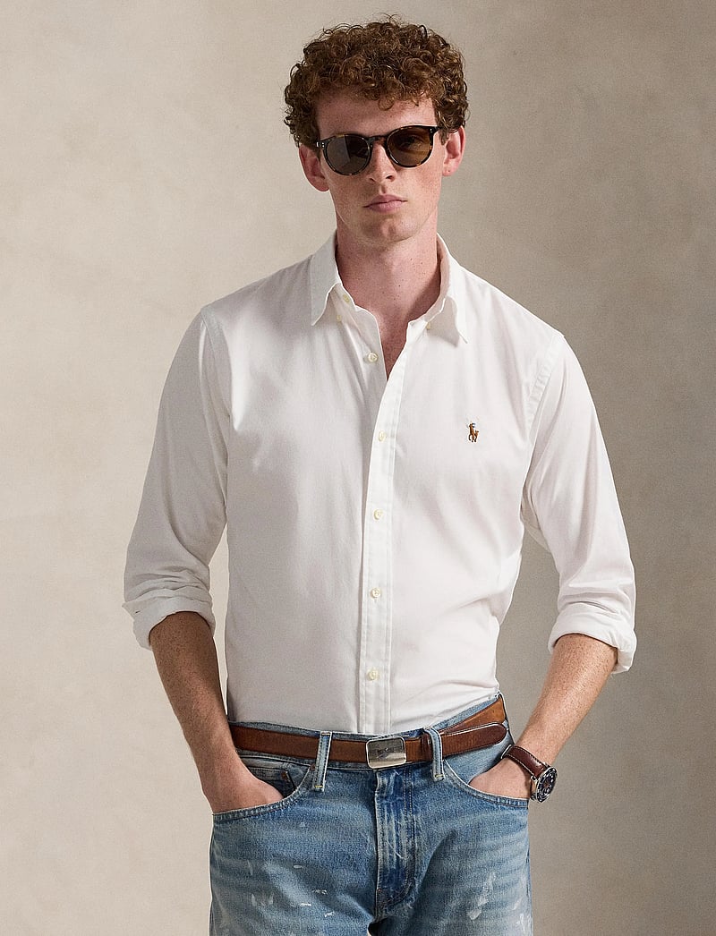 Polo Ralph Lauren - Custom Fit Stretch Oxford Shirt - oxford-hemden - 5026b white - 3
