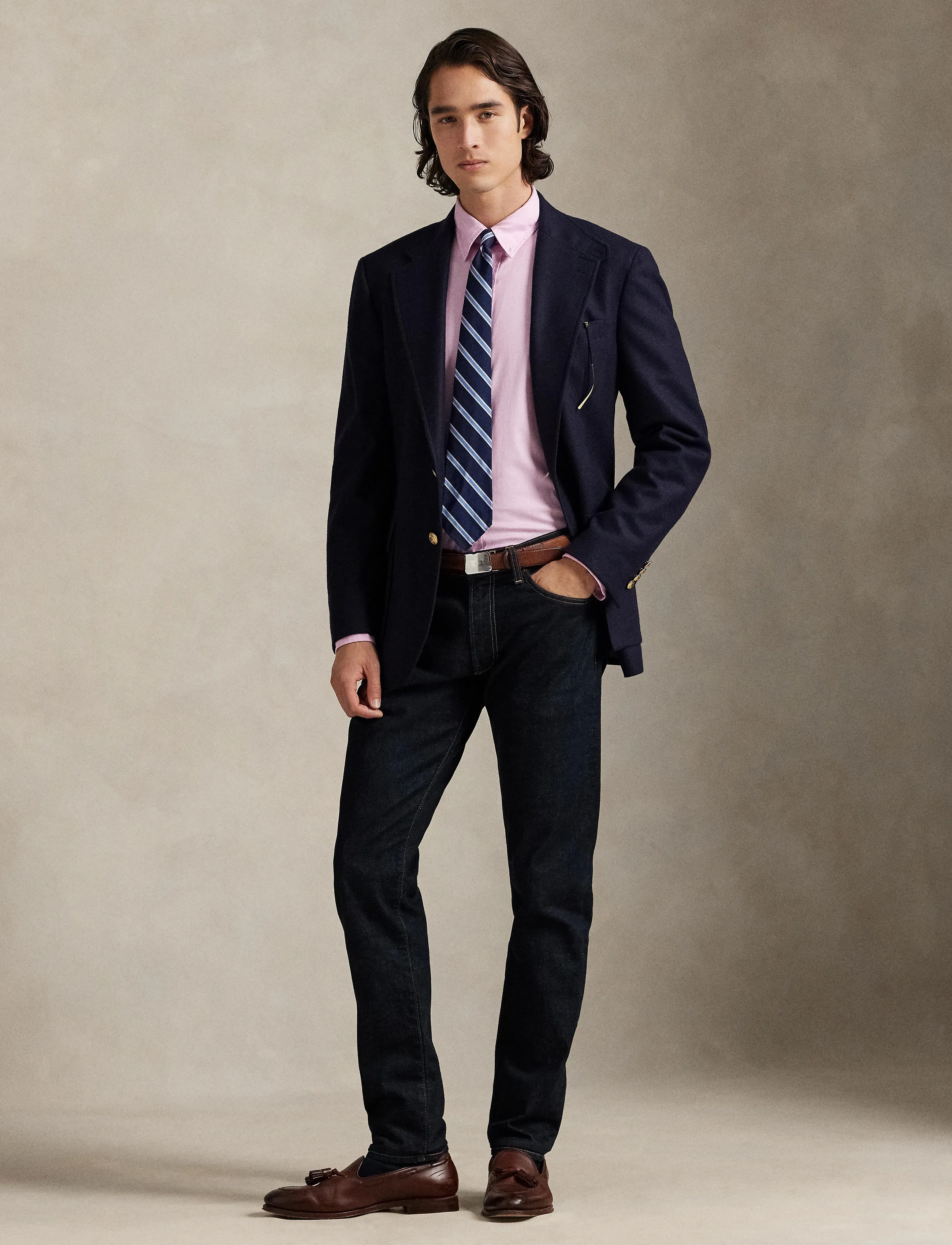 Polo Ralph Lauren Custom Fit Stretch Oxford Shirt - Skjorter - 5026C PINK / pink/rose